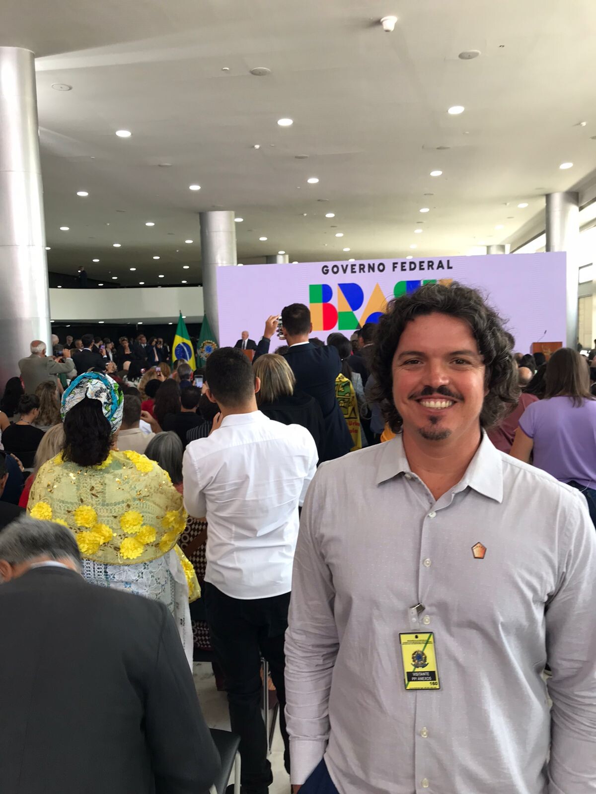 Deputado Marquito no lançamento do Novo Bolsa Família, em Brasília