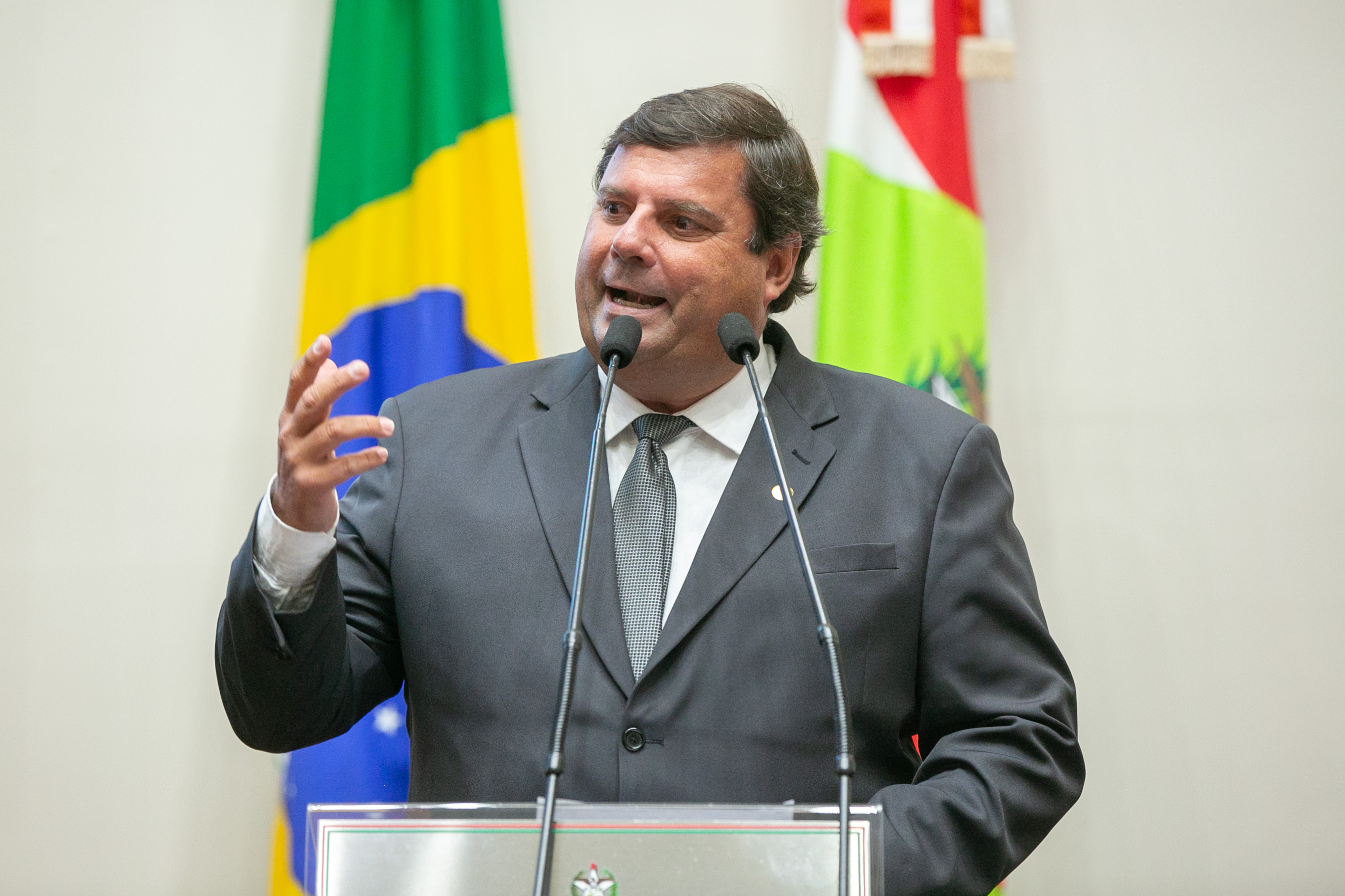 Presidente da Associação Empresarial de Indaial, Rogério Patrício