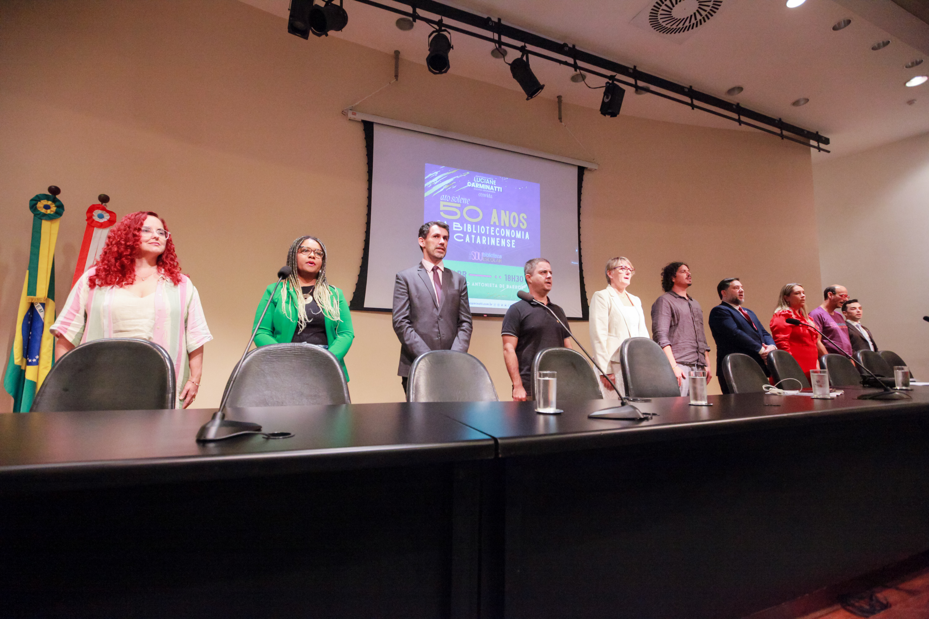 - Ato Parlamentar Solene em Homenagem aos 50 anos Biblioteconomia Catarinense