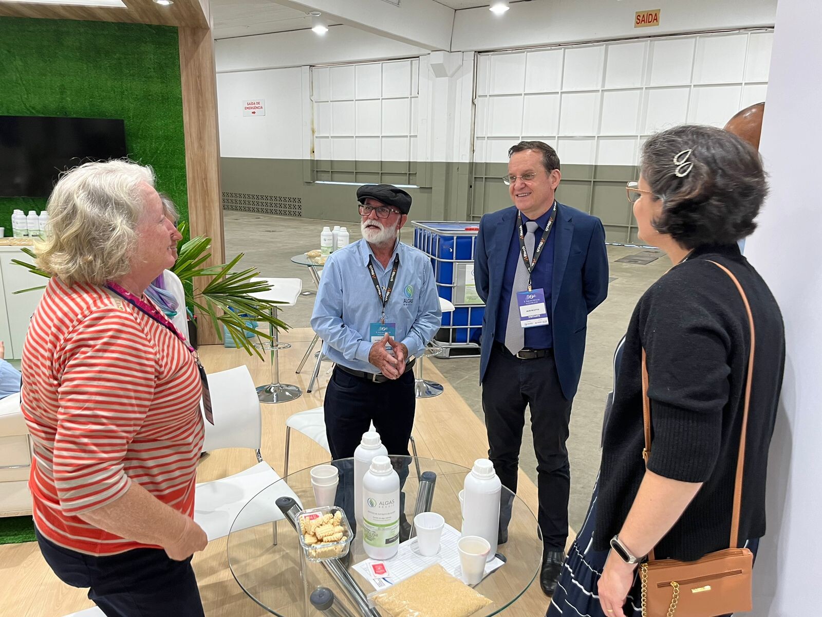 Deputado visitou o estande da Algas Brasil no Congresso X Aquaciência FOTOS: Ascom deputado Jair Miotto