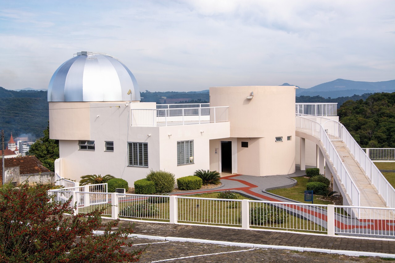 O Observatório Astronômico Domingos Forlin, de Videira, abrigará projetos importantes para área da astronomia FOTO: Ascom prefeitura de Videira