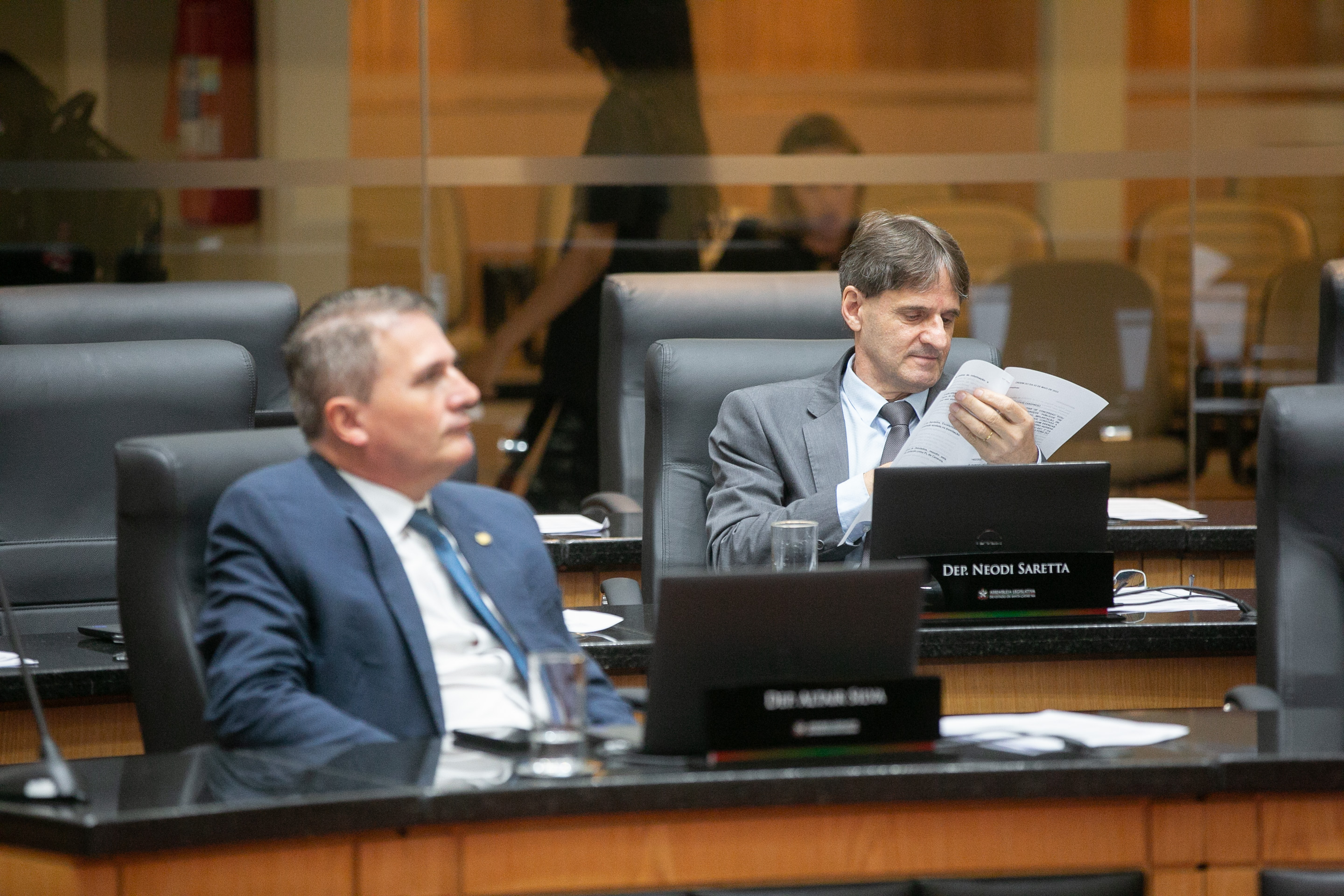 Deputado Altair Silva (PP) e Deputado Neodi Saretta (PT)