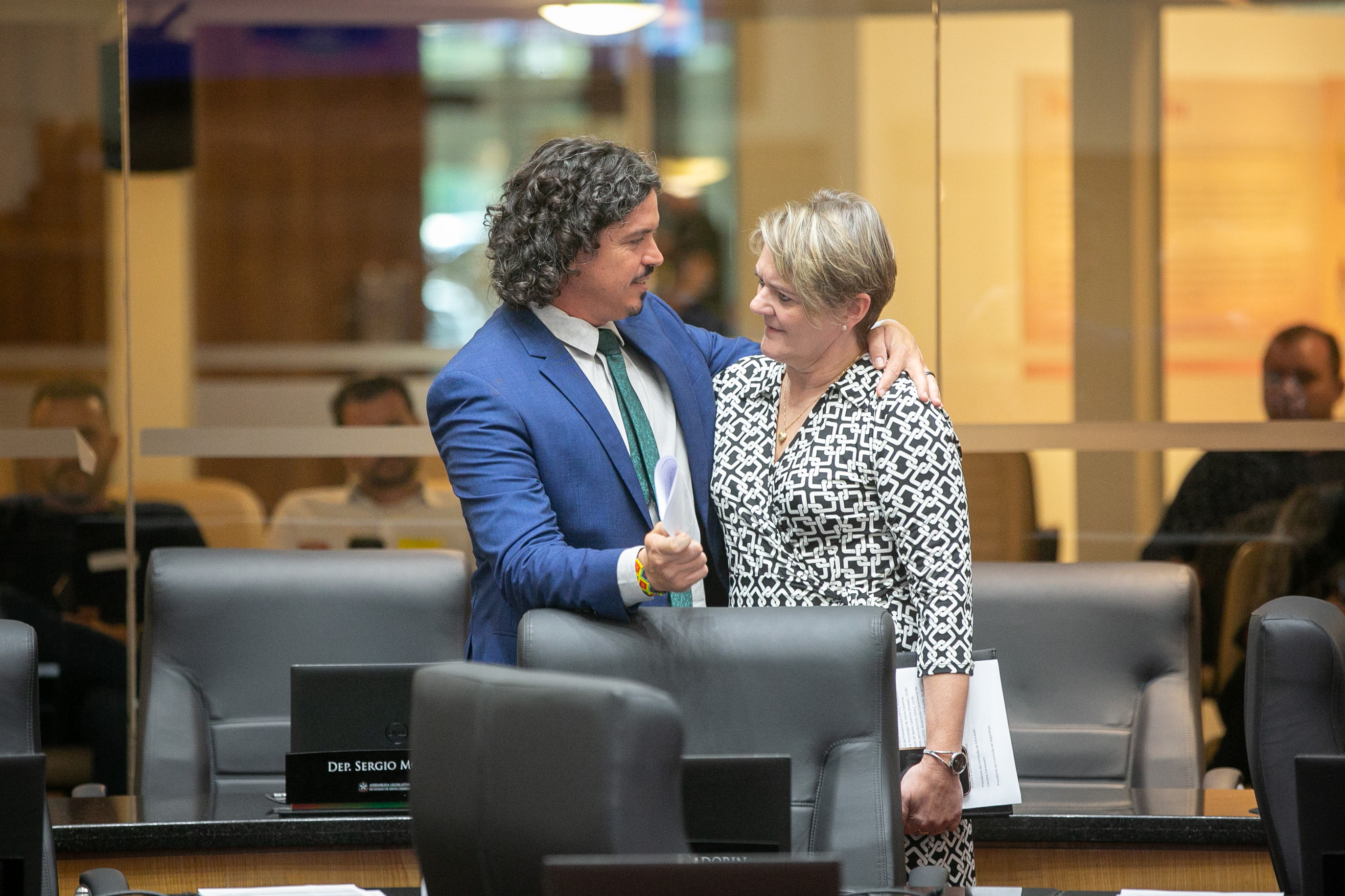 Deputado Marquito (PSOL) e Deputada Luciane Carminatti (PT)