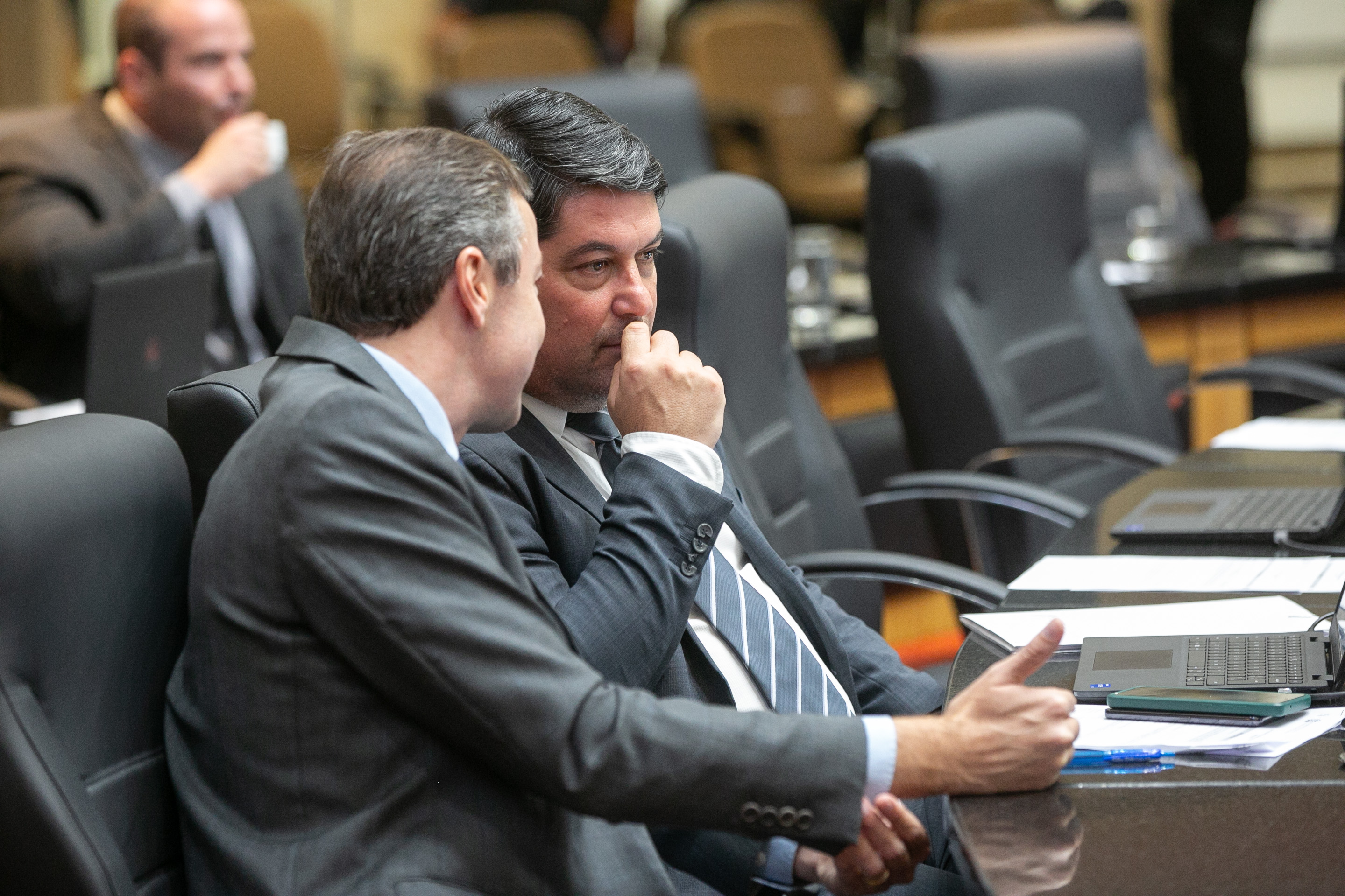 Deputado Napoleão Bernardes (PSD) e Deputado Emerson Stein (MDB)