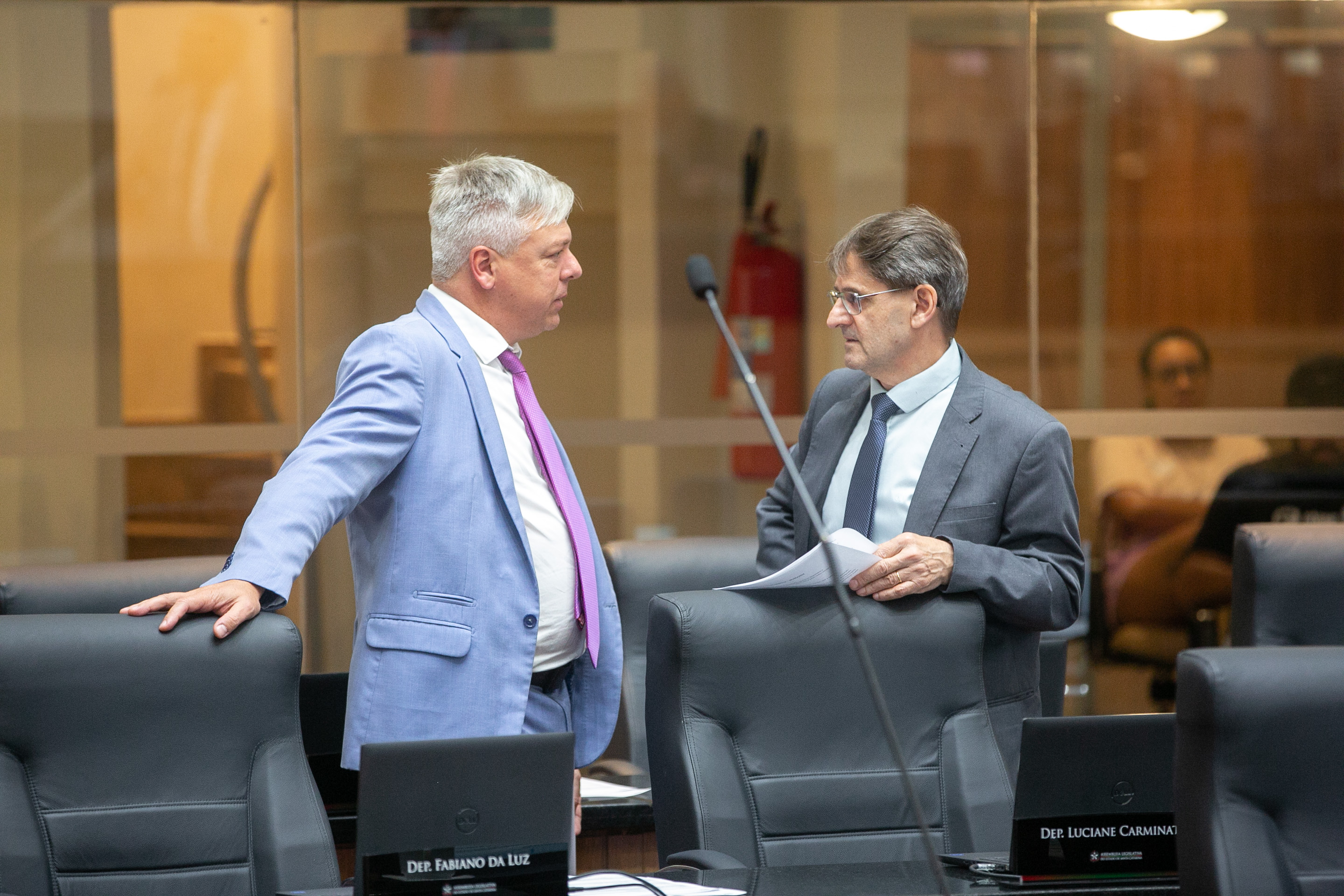 Deputado Fabiano da Luz (PT) e Deputado Neodi Saretta (PT)
