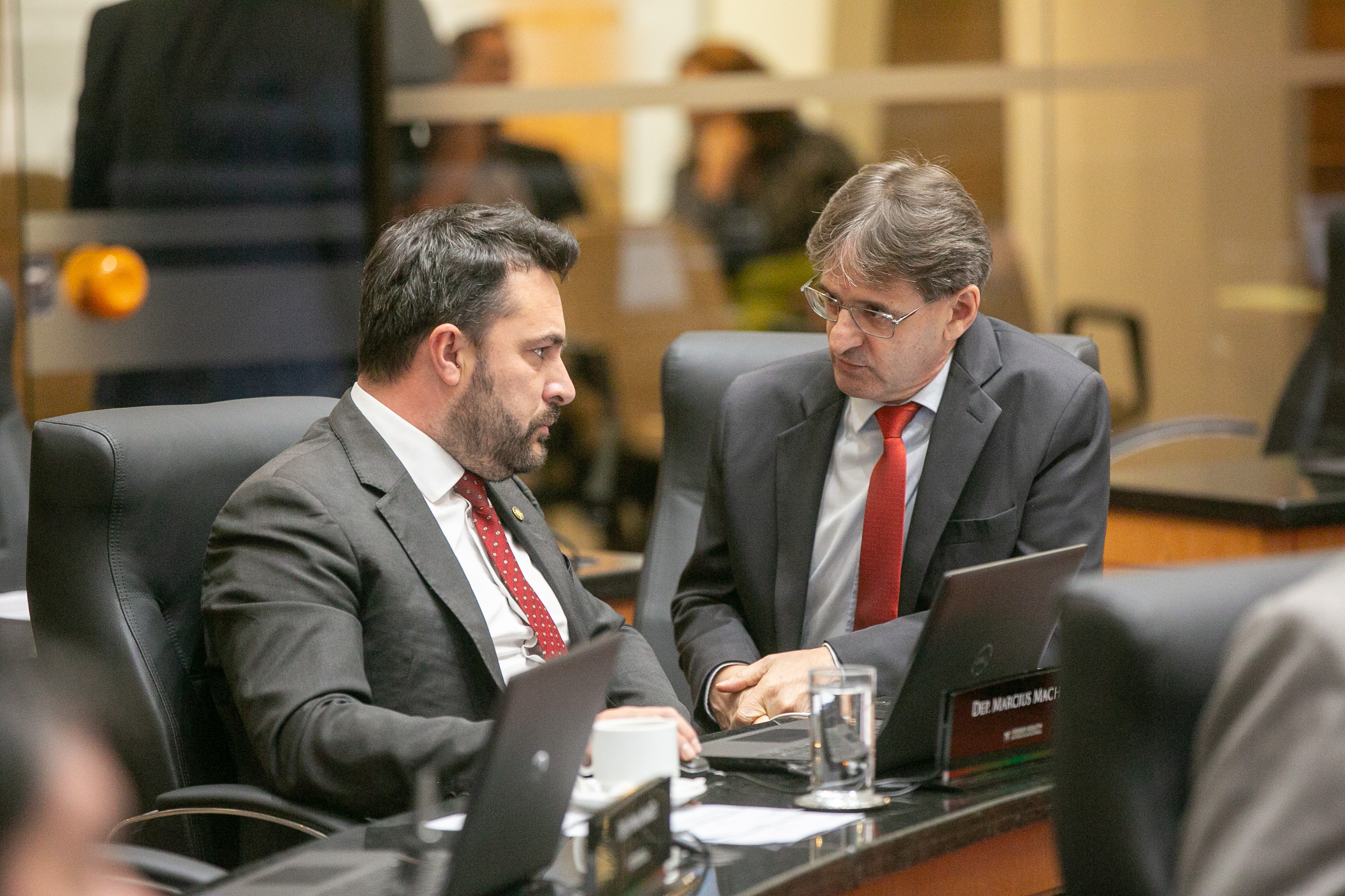 Deputado Marcius Machado (PL) e 
Deputado Neodi Saretta (PT)