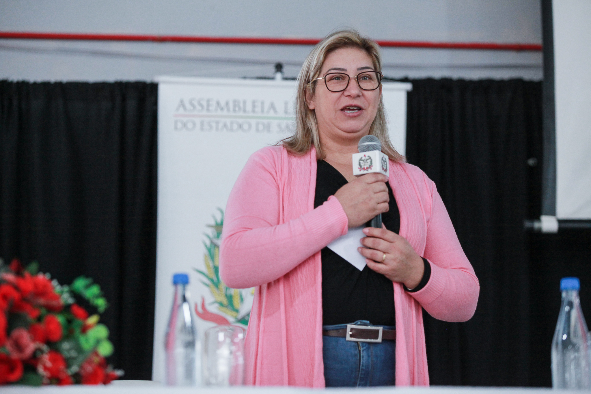 Seminário sobre Transtorno do Espectro Autista em Garuva - Regina Ribeiro Lubawsli Schafer, presidente da Apae de Garuva