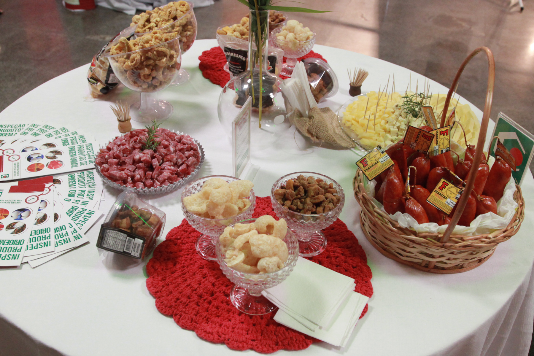 Apresentação do serviço de inspeção realizado pela Cidasc nas agroindústrias e degustação de produtos inspecionados.