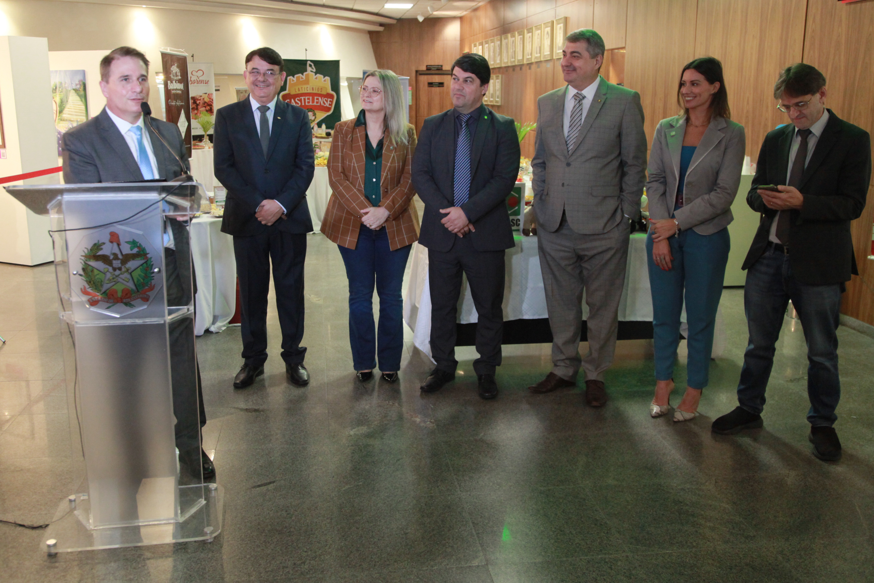 Apresentação do serviço de inspeção realizado pela Cidasc nas agroindústrias e degustação de produtos inspecionados.