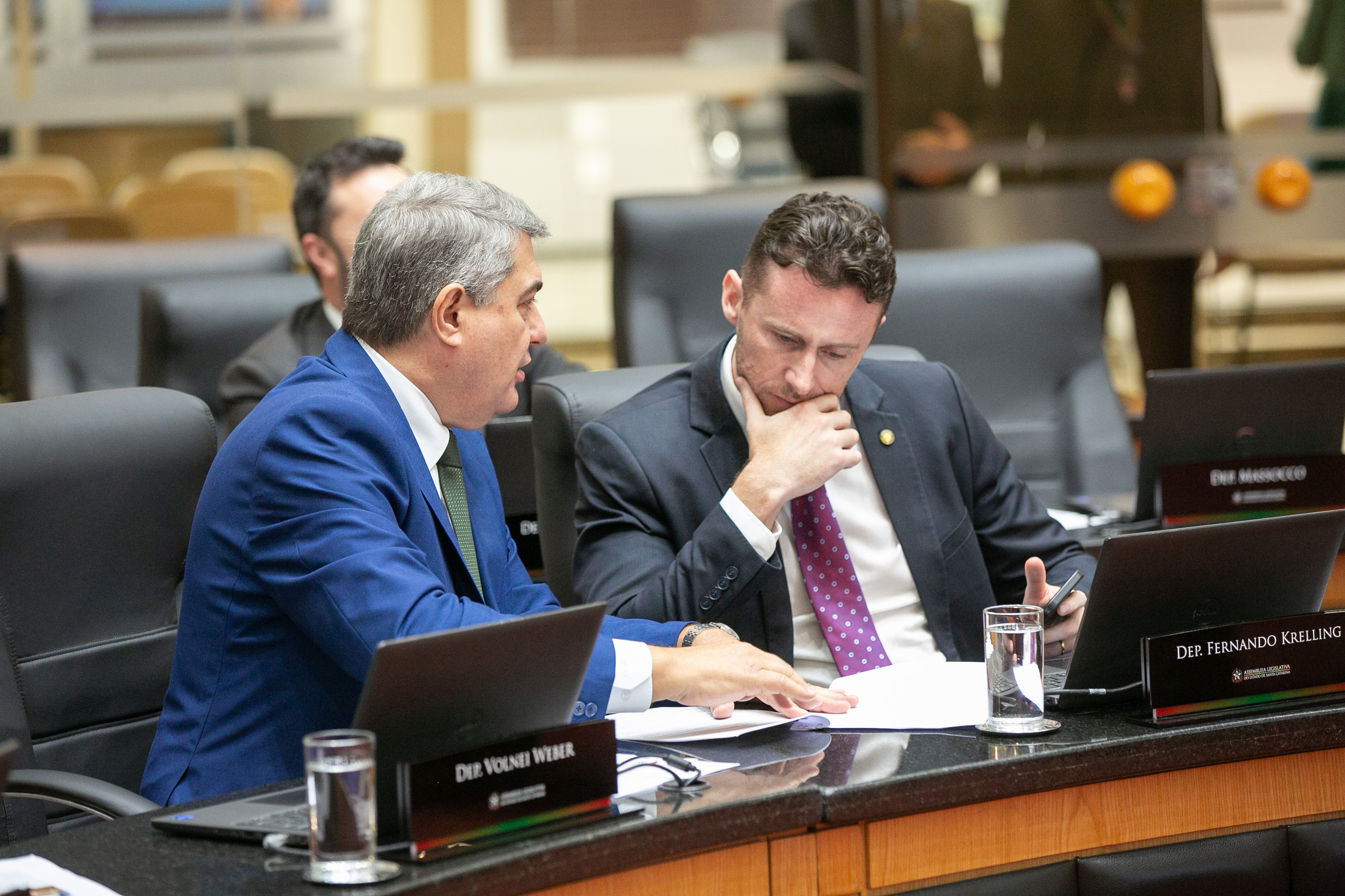 Deputado Antídio Lunelli (MDB) e Deputado Fernando Krelling (MDB)