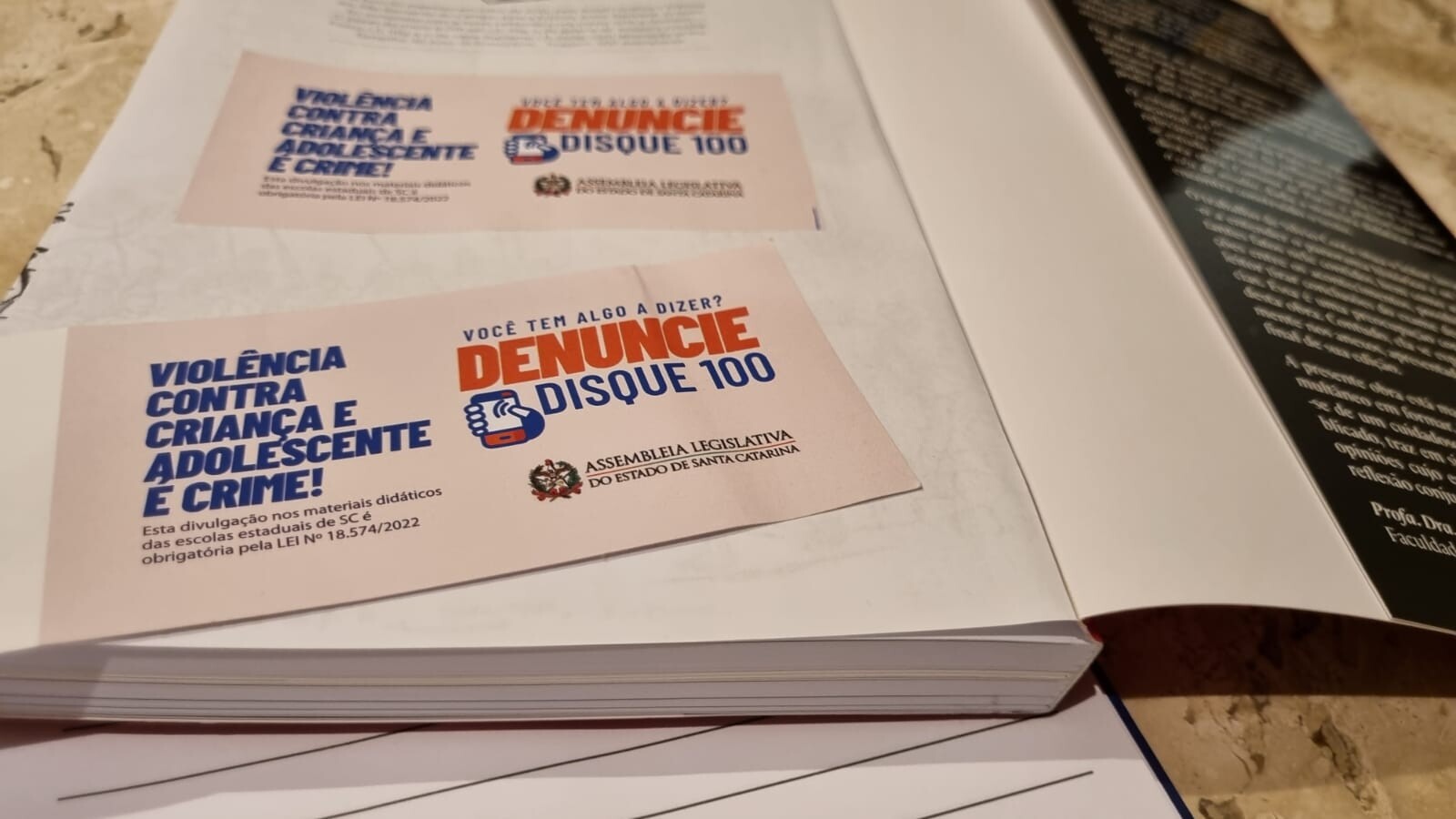 Alesc promove Disque 100 nas escolas para combater violência sexual infantojuvenil