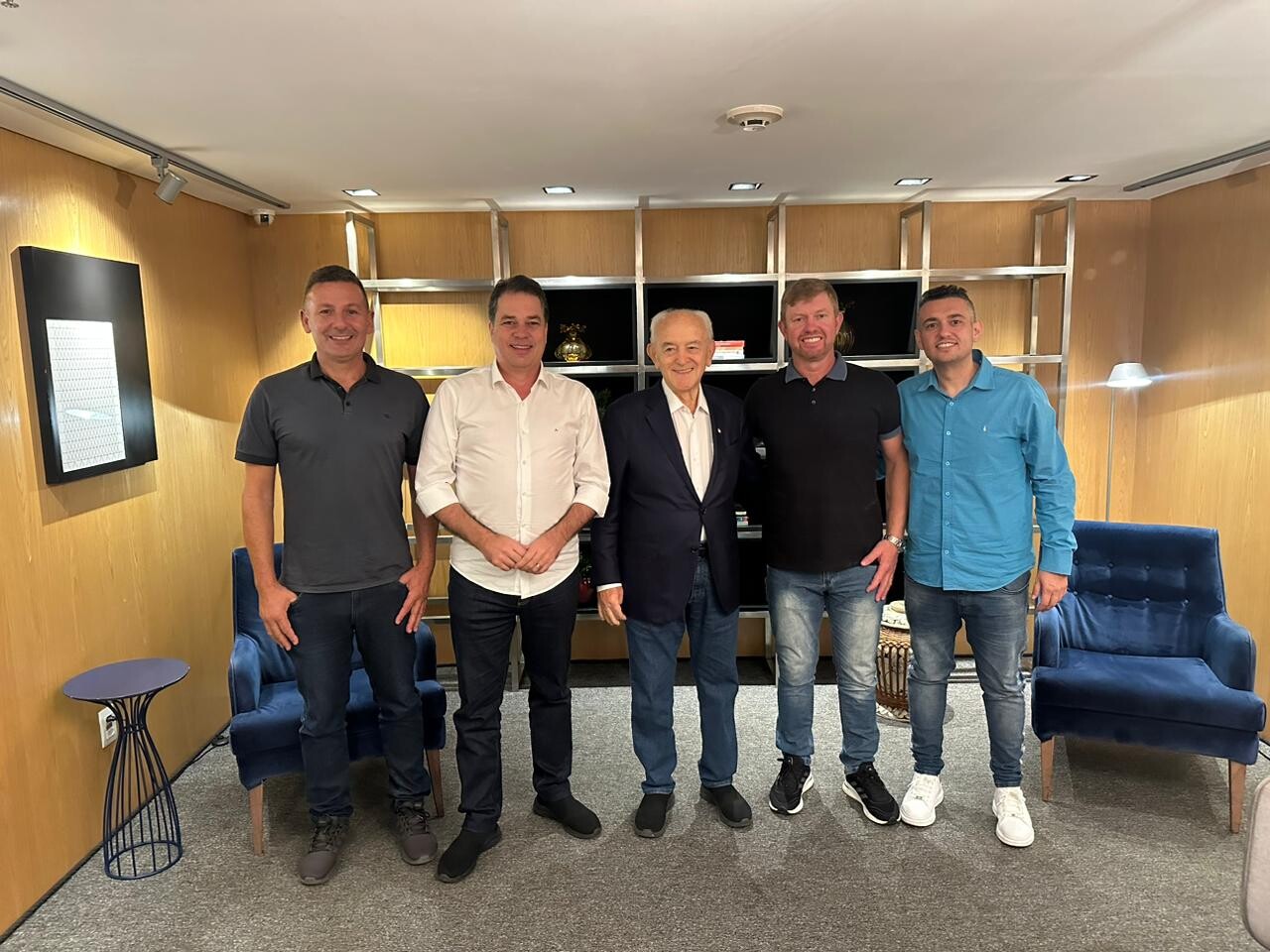 Deputado Rodrigo Minotto e vereadores de Forquilhinha