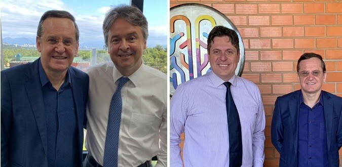 O deputado Miotto fez o convite da reunião pessoalmente ao secretário e ao presidente FOTO: Ascom deputado Jair Miotto