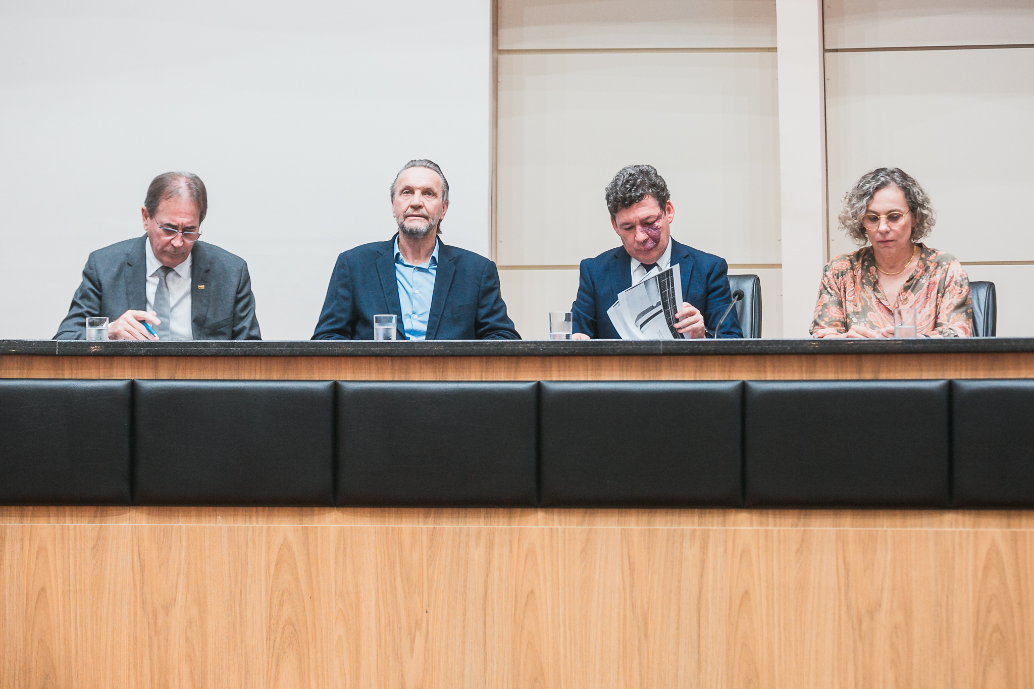 Seminário Estadual sobre Reforma Tributária -Presidente da Federação das industrias de Santa Catarina Mario Cezar De Aguiar -Deputado Federal Pedro Uczai ( PT ) -Deputado Federal Reginaldo Lázaro de Oliveira Lopes  ( PT ) - Deputada Federal Ana Paula Lima ( PT )
