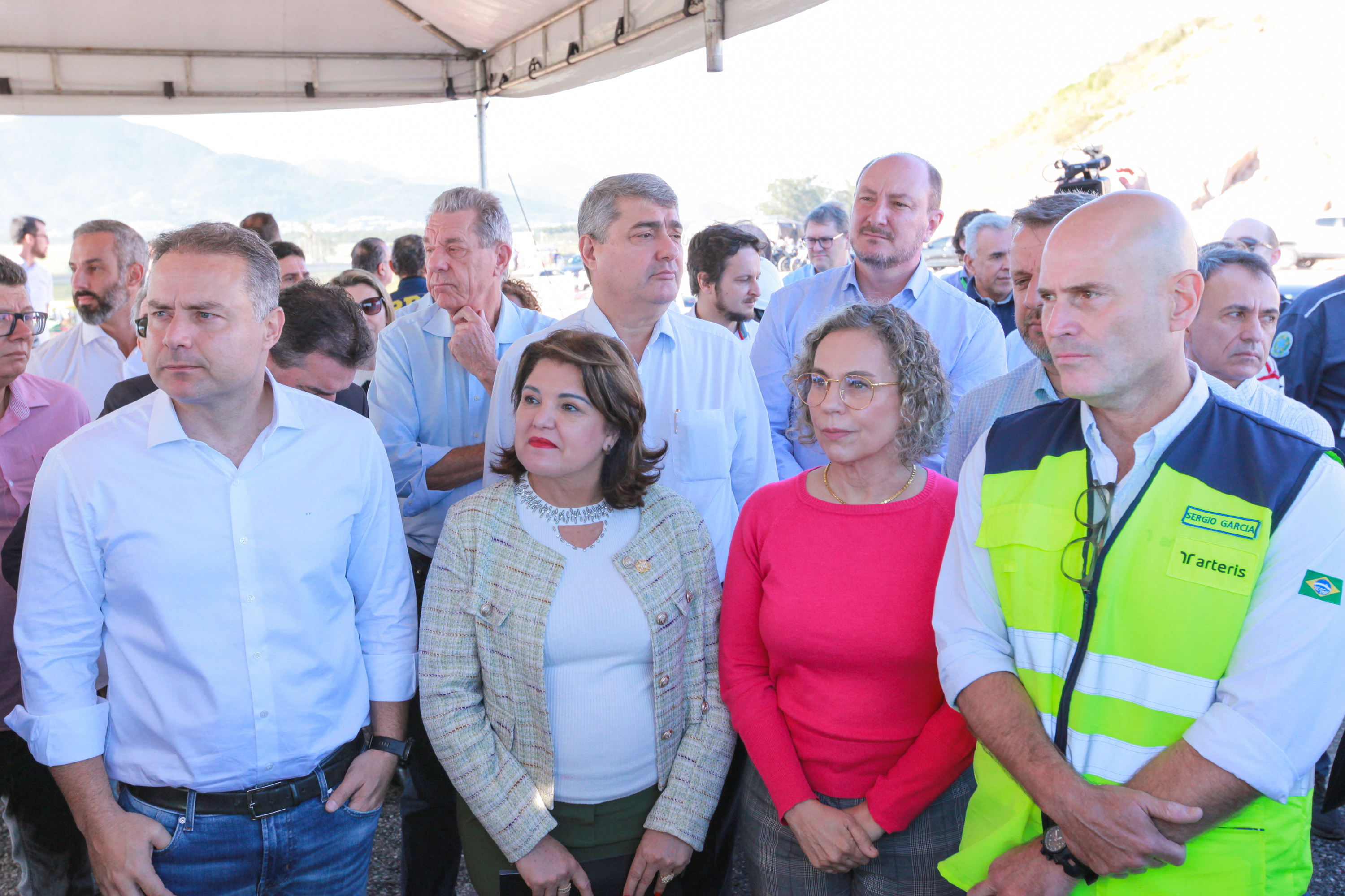 Presidente Mauro de Nadal visita contorno viário com Ministro dos Transportes Renan Filho