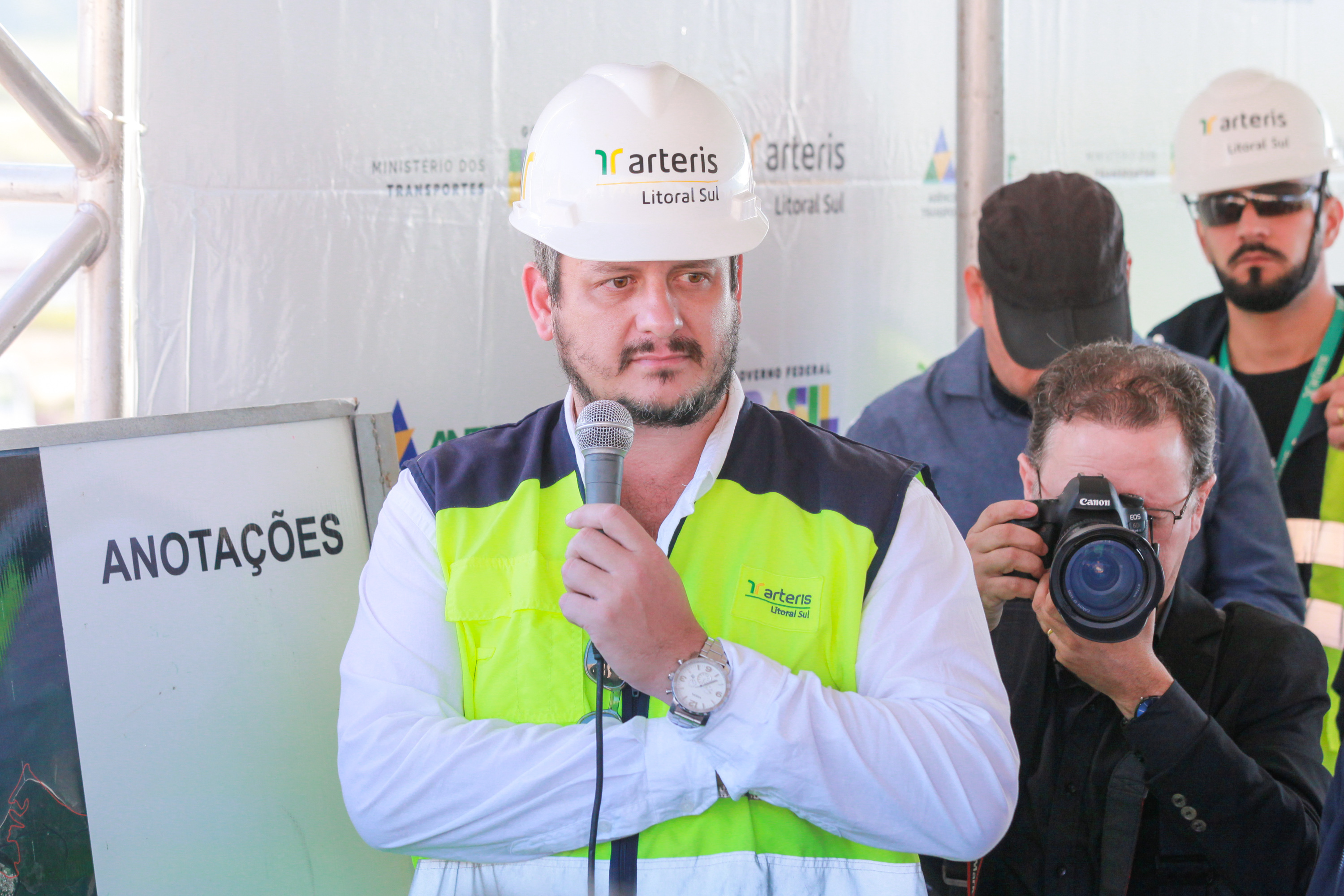 Presidente Mauro de Nadal visita contorno viário com Ministro dos Transportes Renan Filho