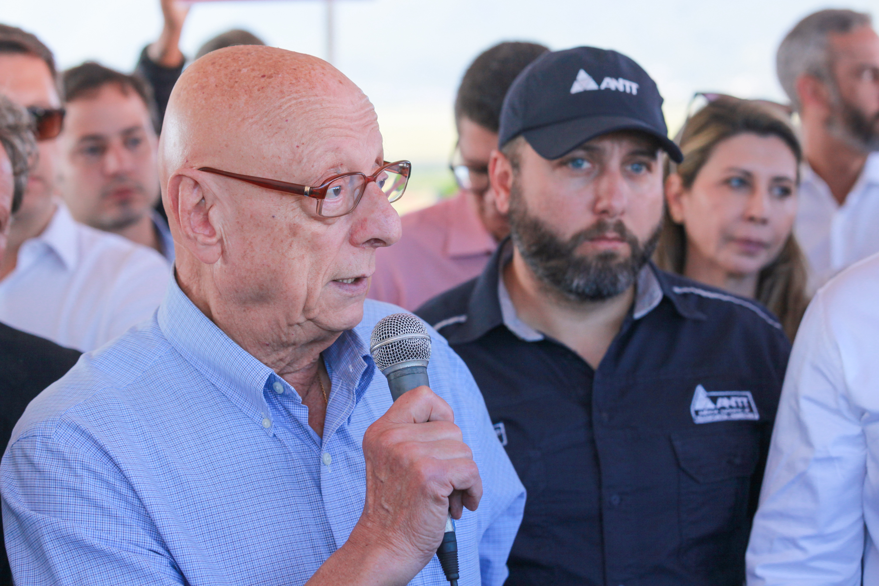 Presidente Mauro de Nadal visita contorno viário com Ministro dos Transportes Renan Filho -Senador Esperidião Amin