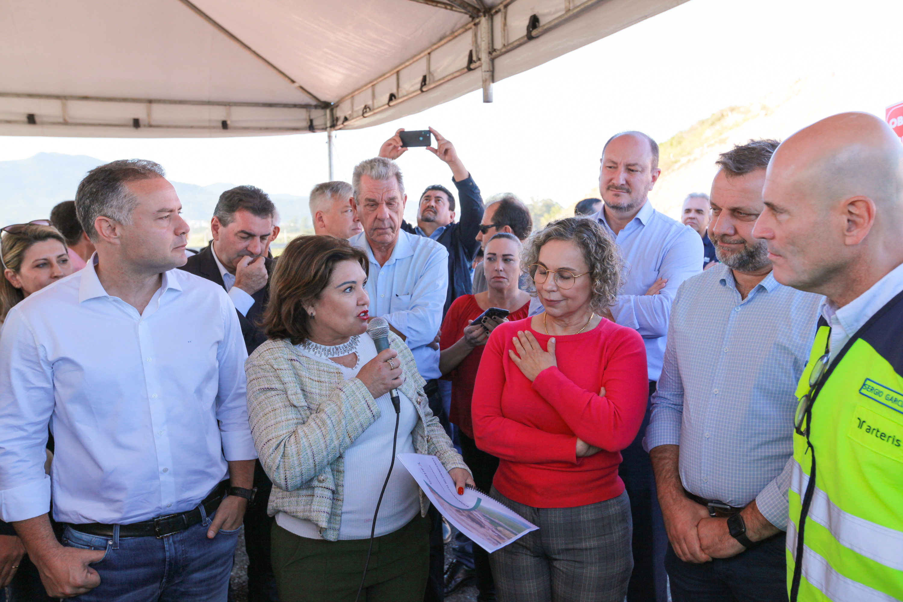 Presidente Mauro de Nadal visita contorno viário com Ministro dos Transportes Renan Filho