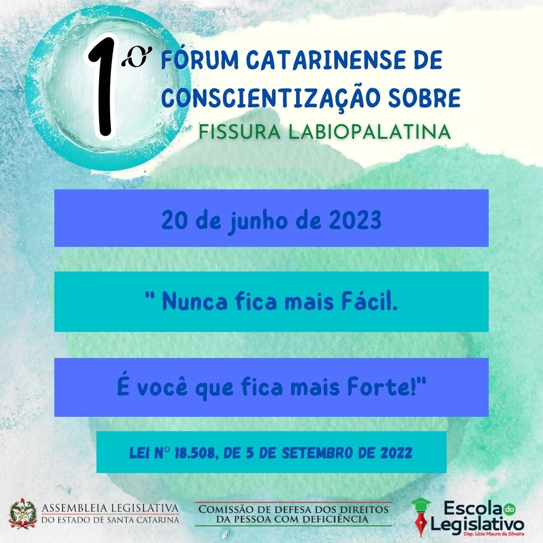 Alesc sedia 1º Fórum Catarinense de Conscientização sobre Fissura Labiopalatina