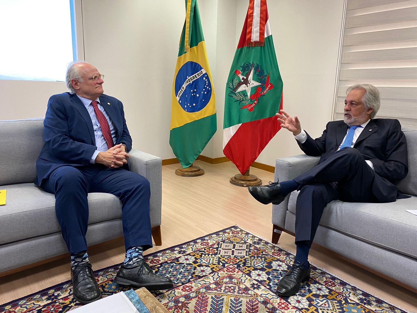 Deputado Dr Vicente e o presidente do TJSC, desembargador João Henrique Blasi
