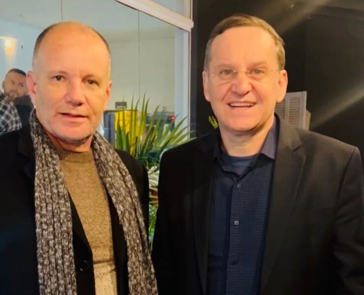 Prefeito de Laguna, Samir Azmi, e deputado Jair Miotto