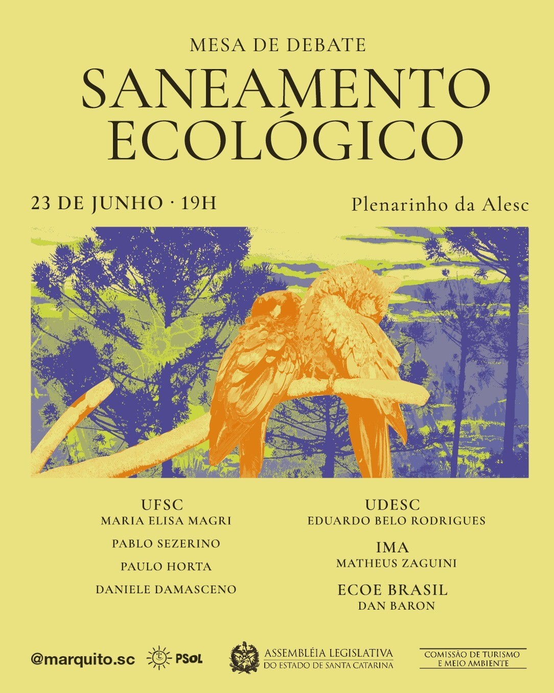 Saneamento ecológico é tema de mesa do Mês do Ambiente
