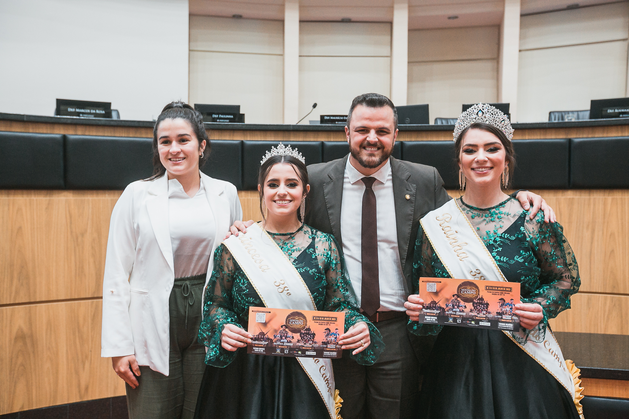 Vice Prefeita e Realeza convidam para a Mostra do Campo em Bocaina do Sul