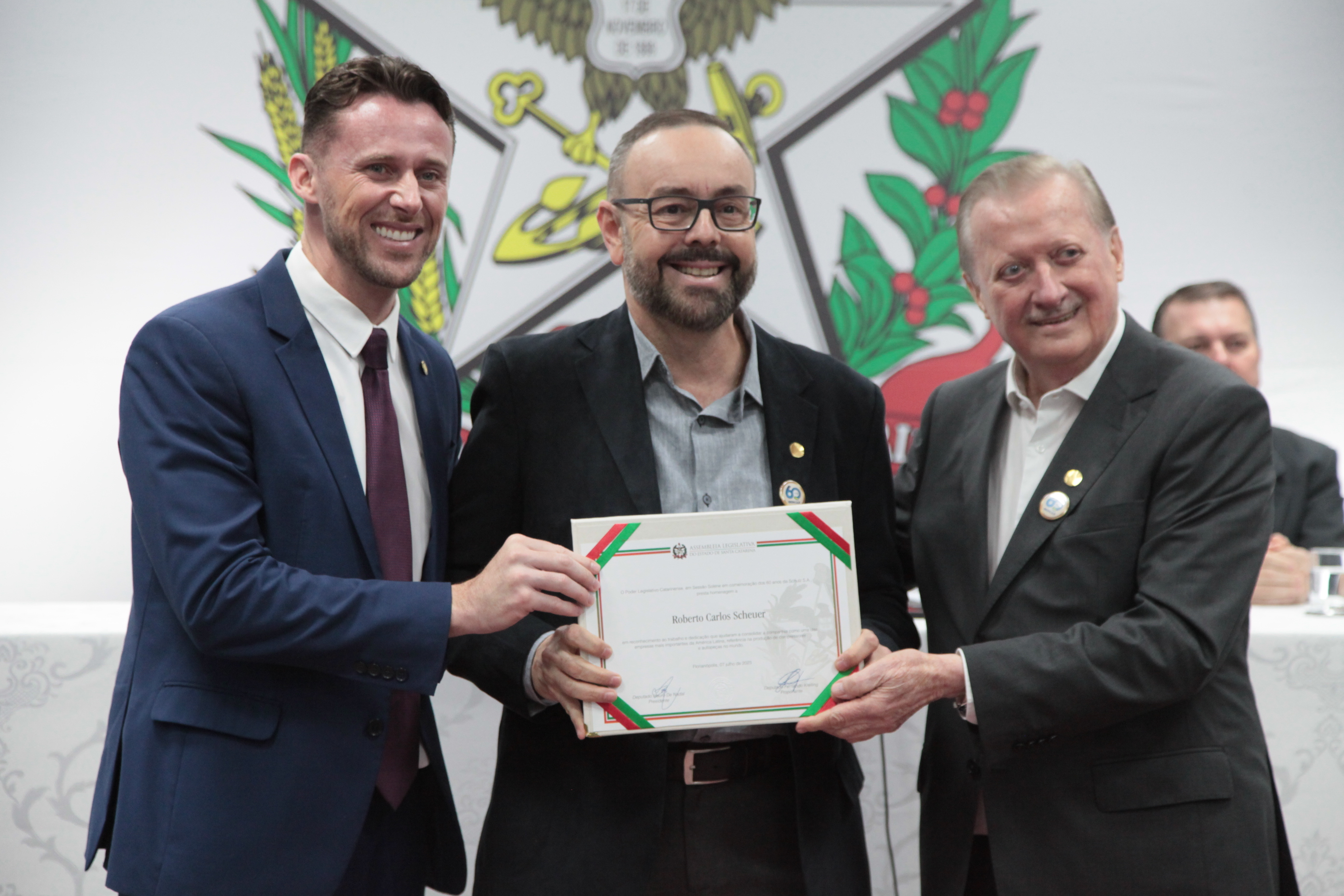 Sessão Solene em comemoração dos 60 anos da Empresa Schulz S.A.