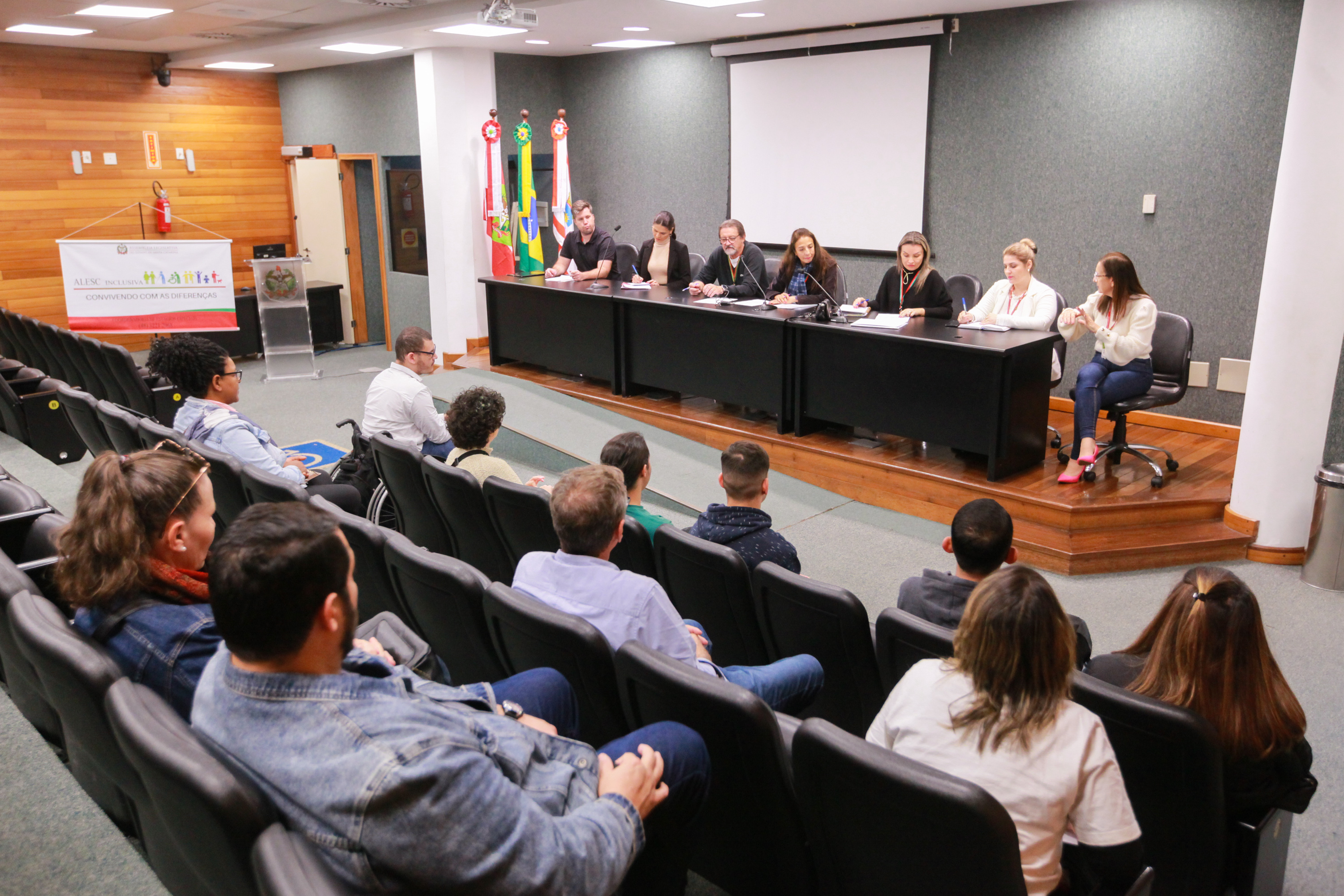 Recepção do Programa Alesc Inclusiva