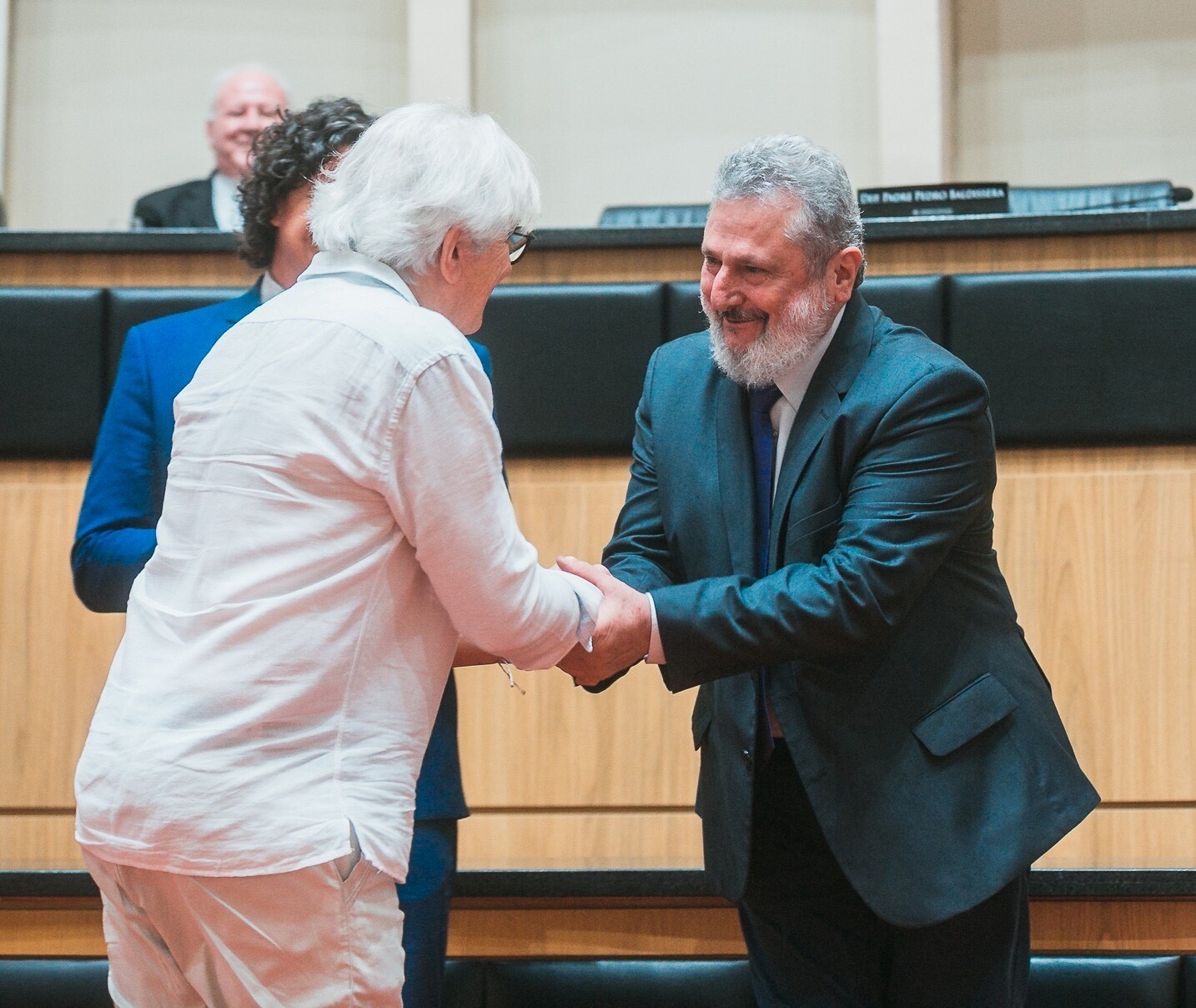 Padre Vilson Groh e deputado Padre Pedro Baldissera