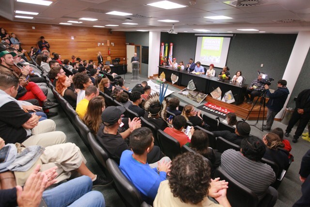 O lançamento da Frente aconteceu no Plenarinho Deputado Paulo Stuart Wright, na Assembleia Legislativa