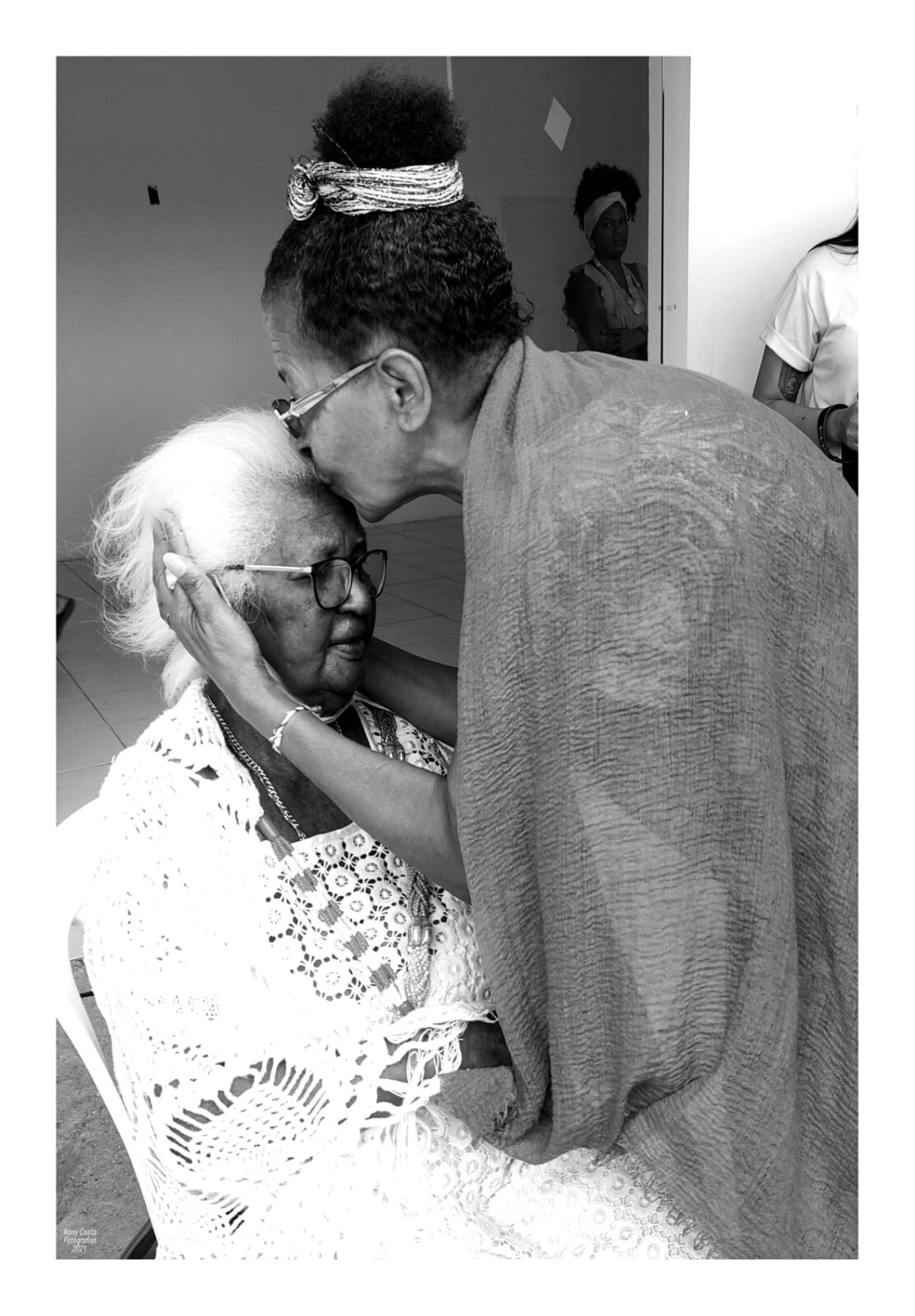 Vó Luiza, aos 109 anos, em Camboriú FOTO: Rony Costa