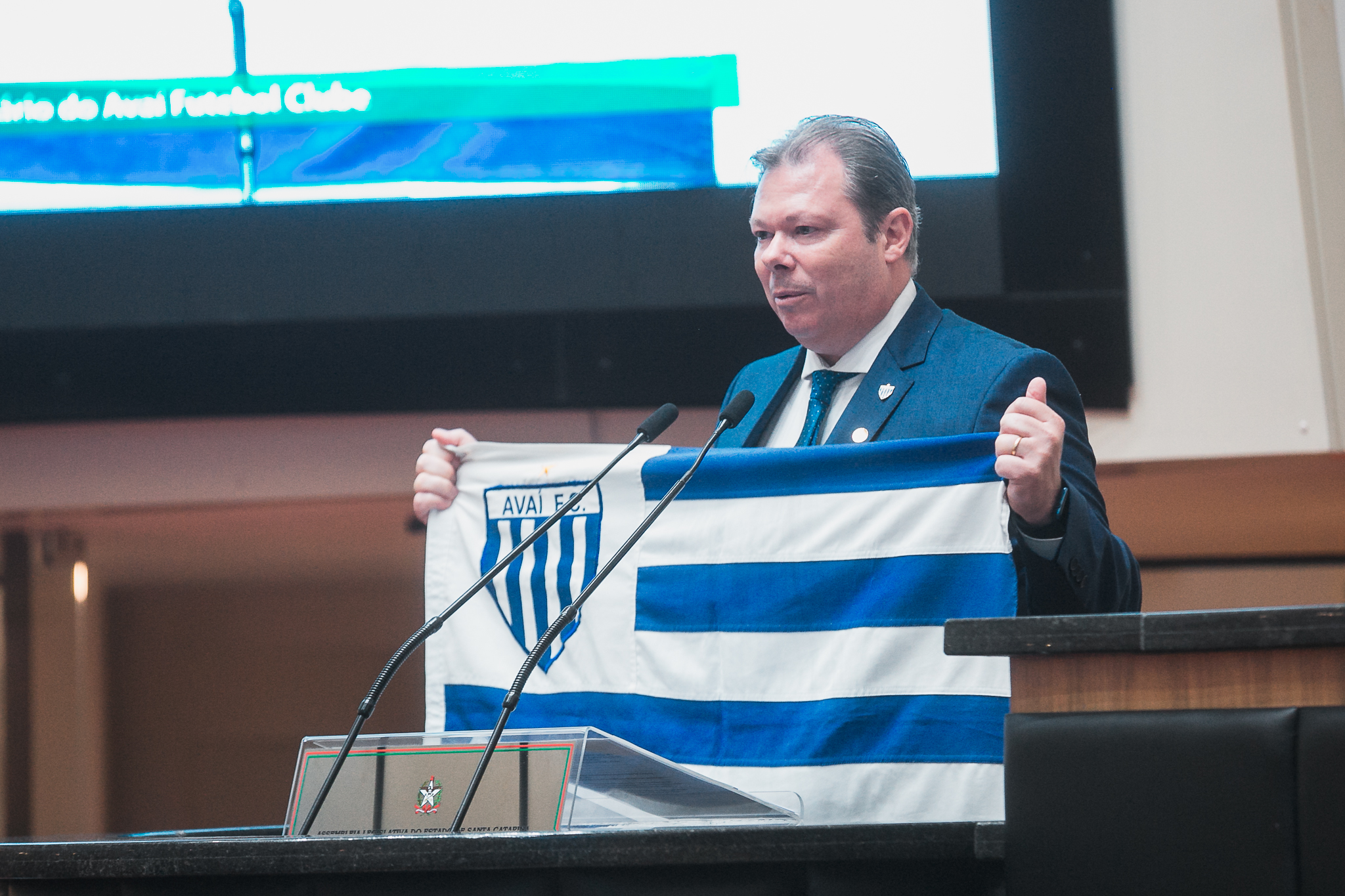 Sessão Especial em Homenagem ao Centenário do Avaí Futebol Clube  -Júlio César Heerdt Presidente do Avaì Futebol Clube