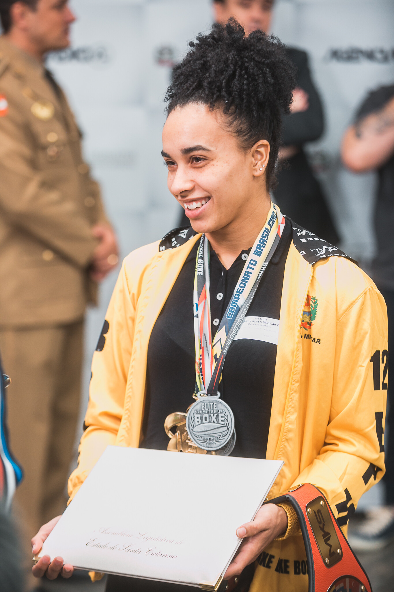 Yasmin Bodziak, de 21 anos, multicampeã de boxe e uma das promessas da modalidade