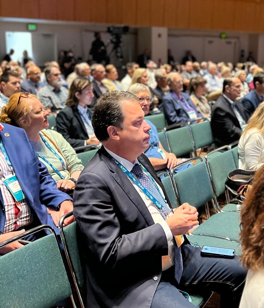 Deputado Rodrigo Minotto na conferência em Indianápolis (EUA)