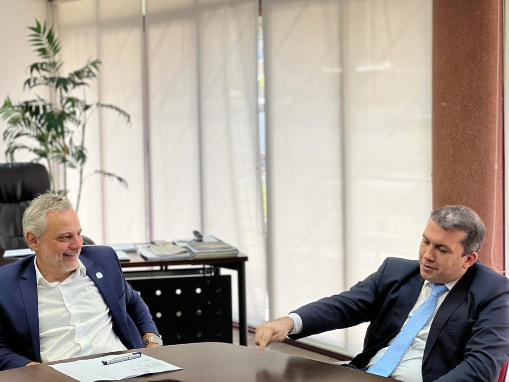 Deputado Camilo Martins e secretário de Estado de Portos, Aeroportos e Ferrovias, Beto Martins