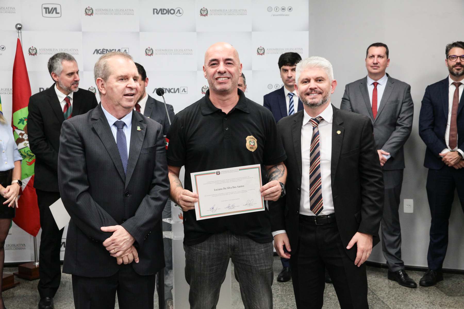 Moção de Aplauso a Policiais Civis de SC