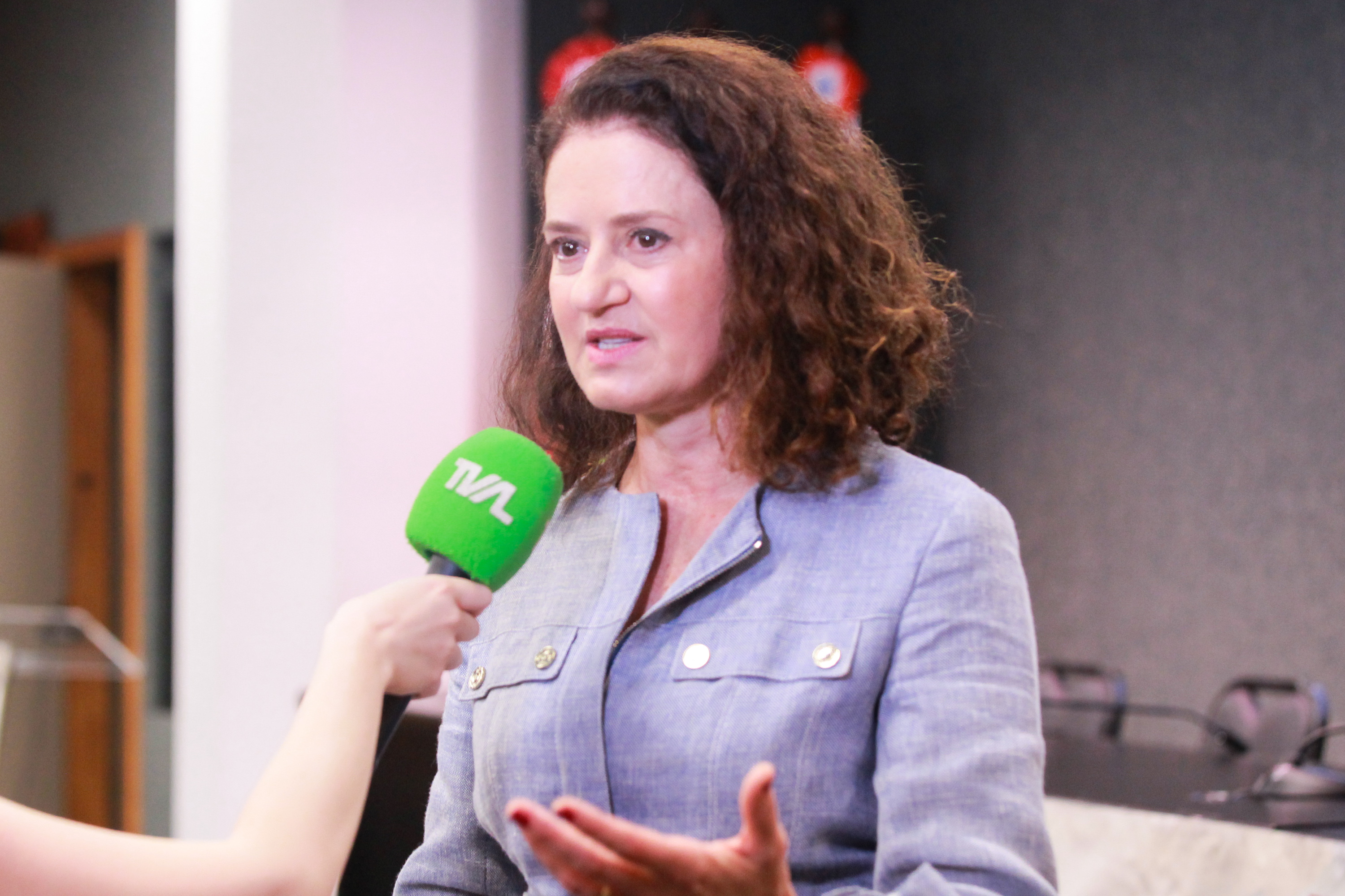 Estágio-visita - Palestra com a diretora da Escola da Alesc, Marlene Fengler