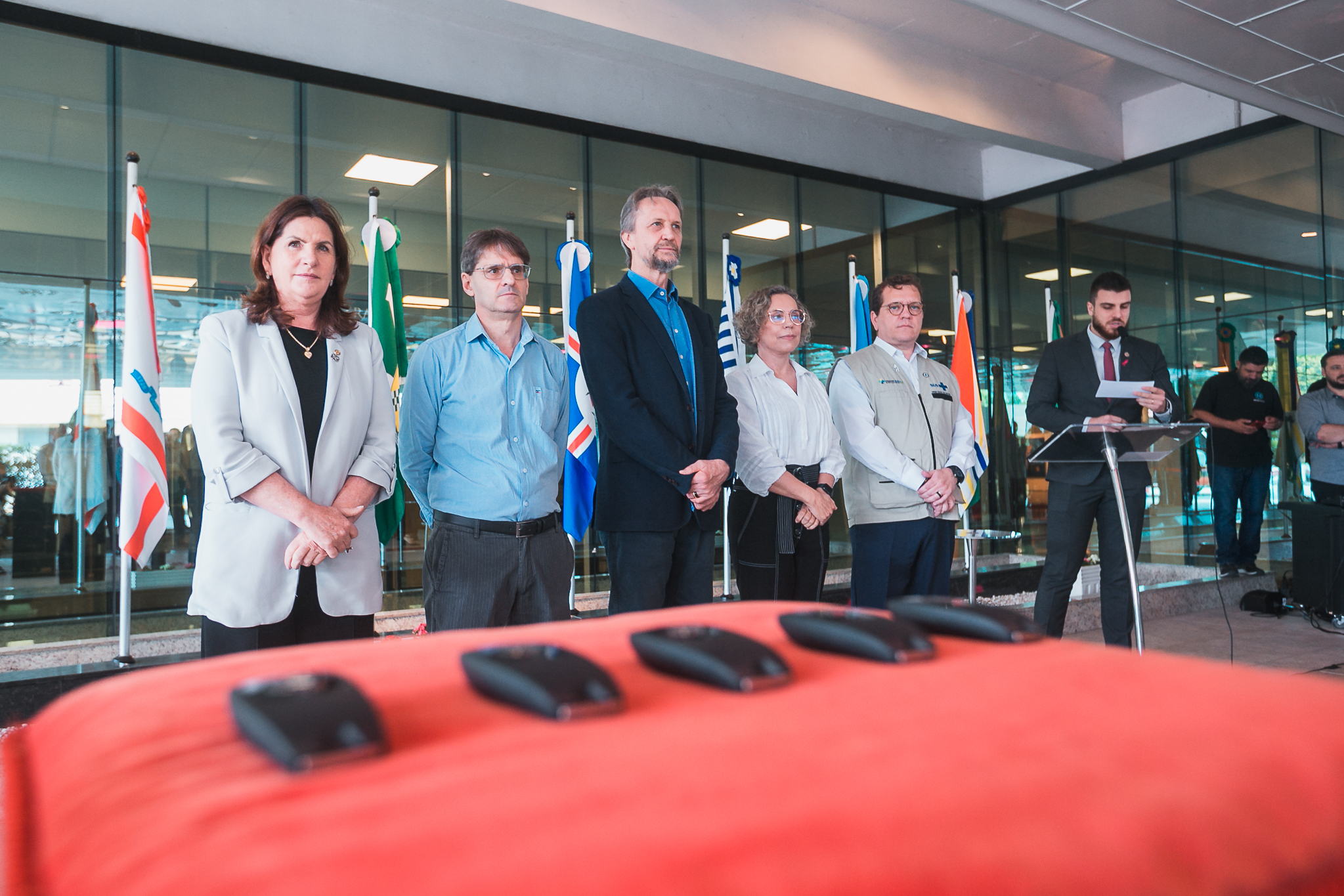 Ato oficial de entrega de Ambulâncias