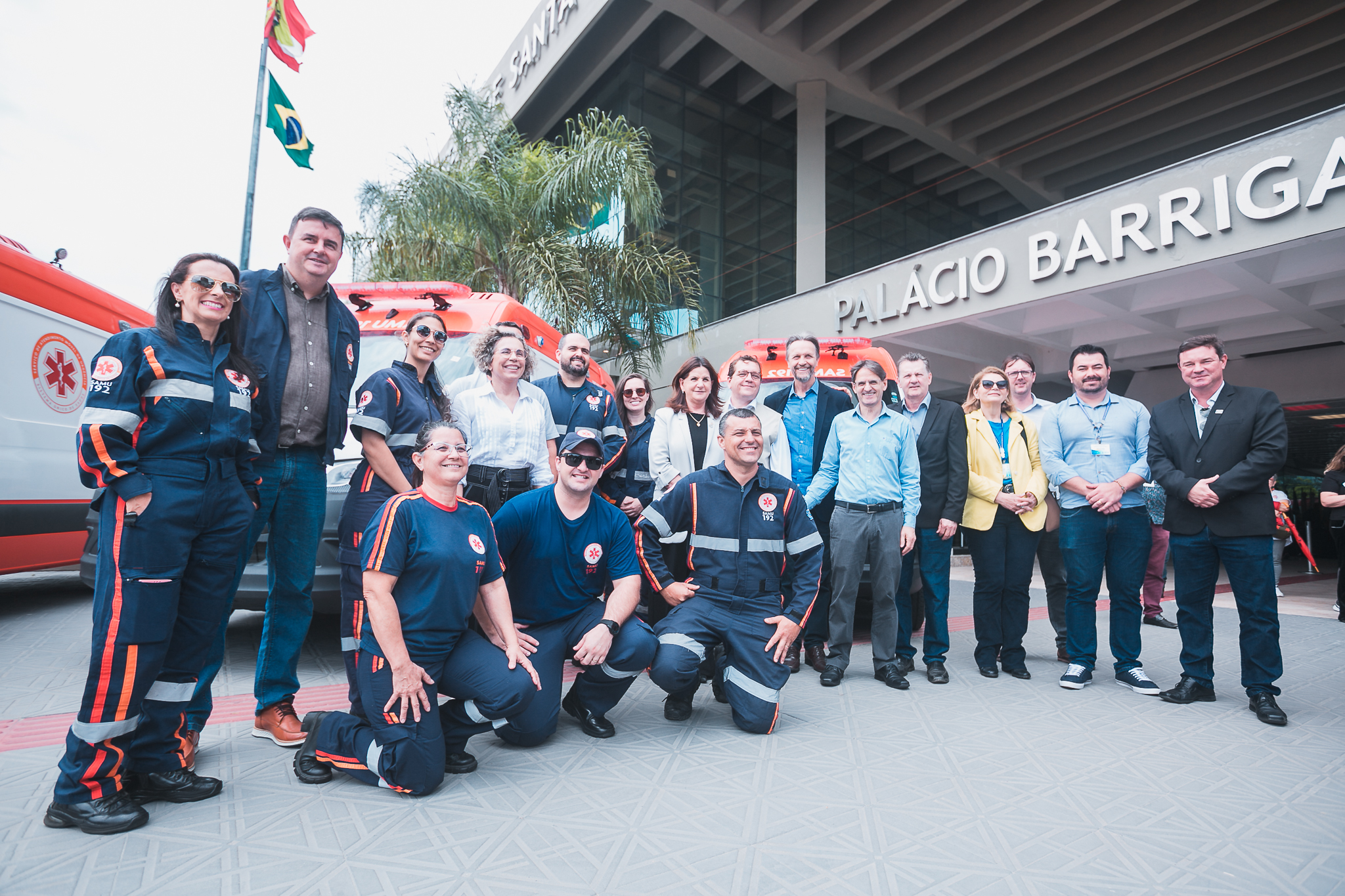 Ato oficial de entrega de Ambulâncias