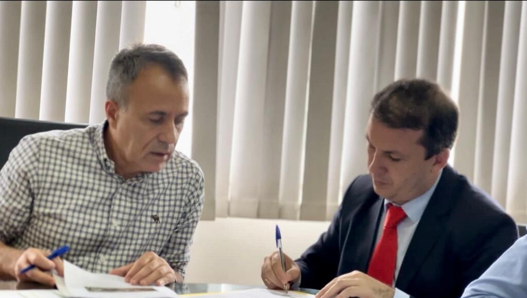 Deputado Camilo Martins e o secretário adjunto de Infraestrutura, Ricardo Grando