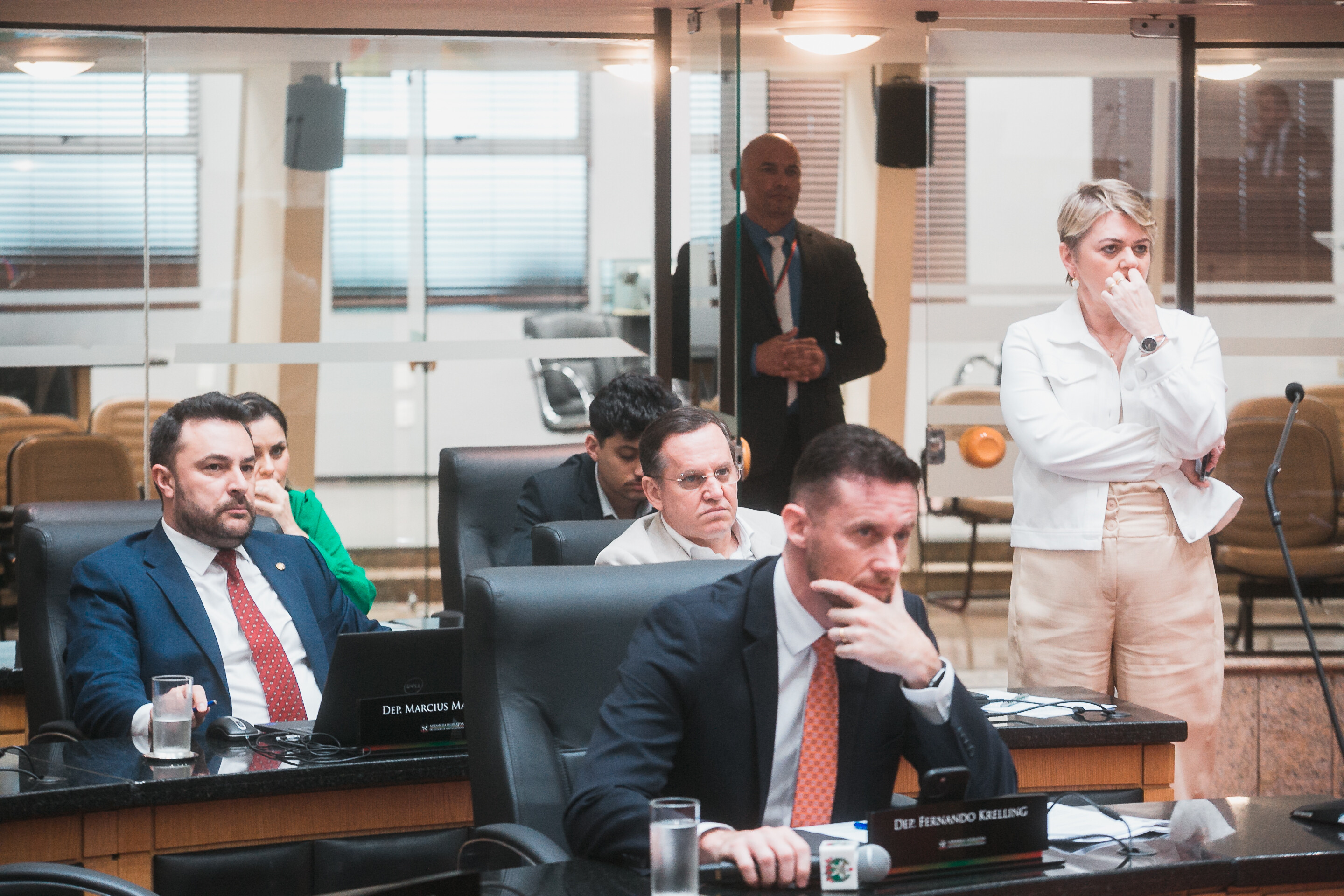A reunião aconteceu no plenário Deputado Osni Régis.