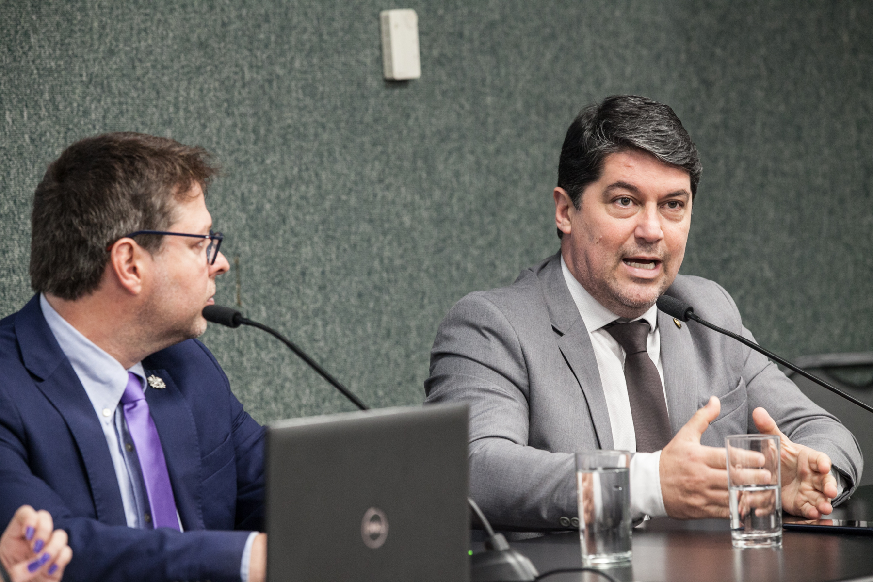 Secretário de Aquicultura e Pesca de Santa Catarina, Tiago Bolan Frigo e Deputado Emerson Stein (MDB)