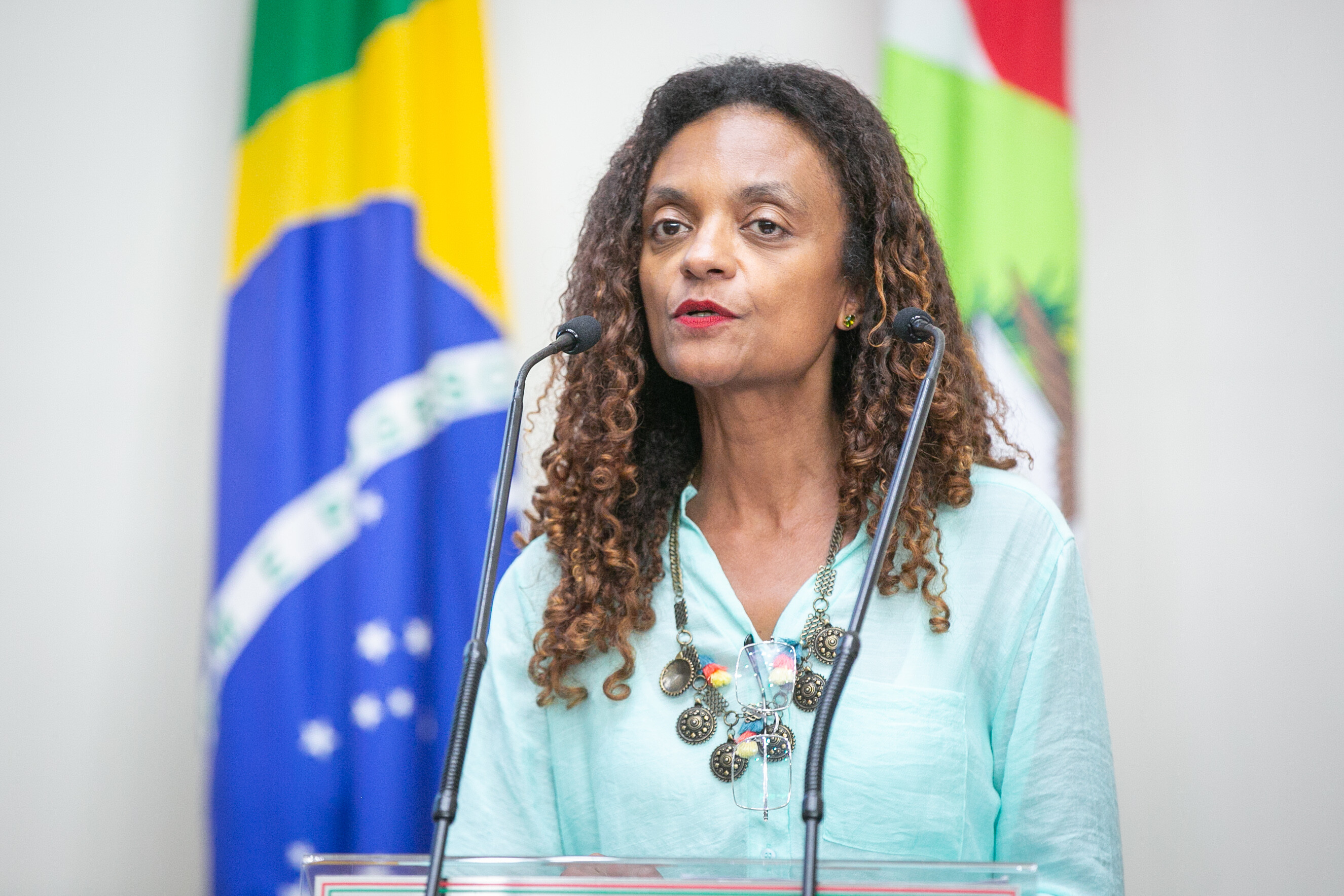 Deputada Vanessa da Rosa (PT), autora do requerimento sobre a audiência