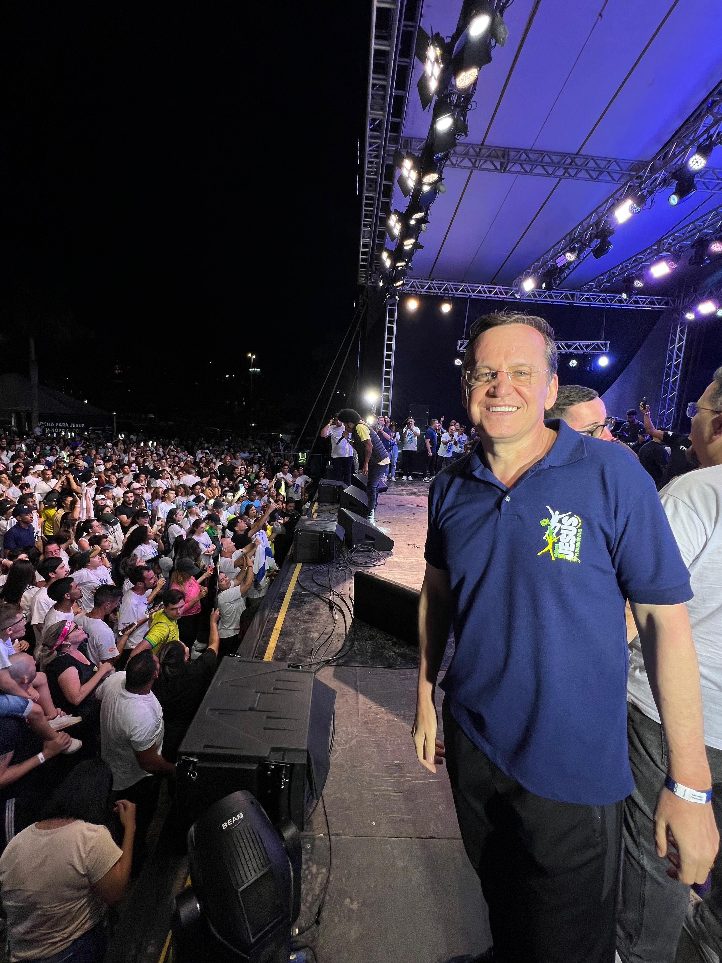 Deputado Miotto prestigiou toda a Marcha para Jesus de Florianópolis