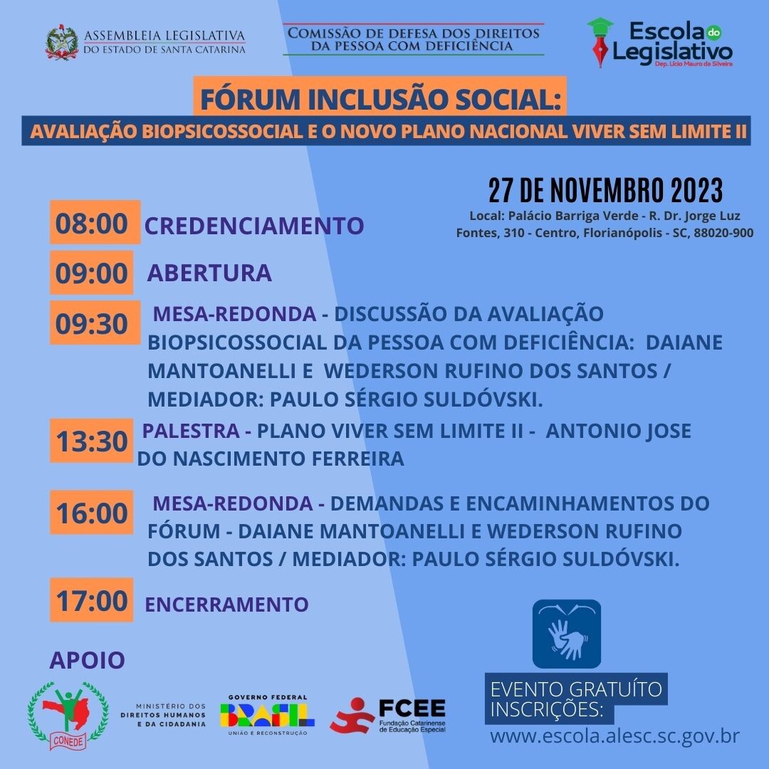 Programação do Fórum