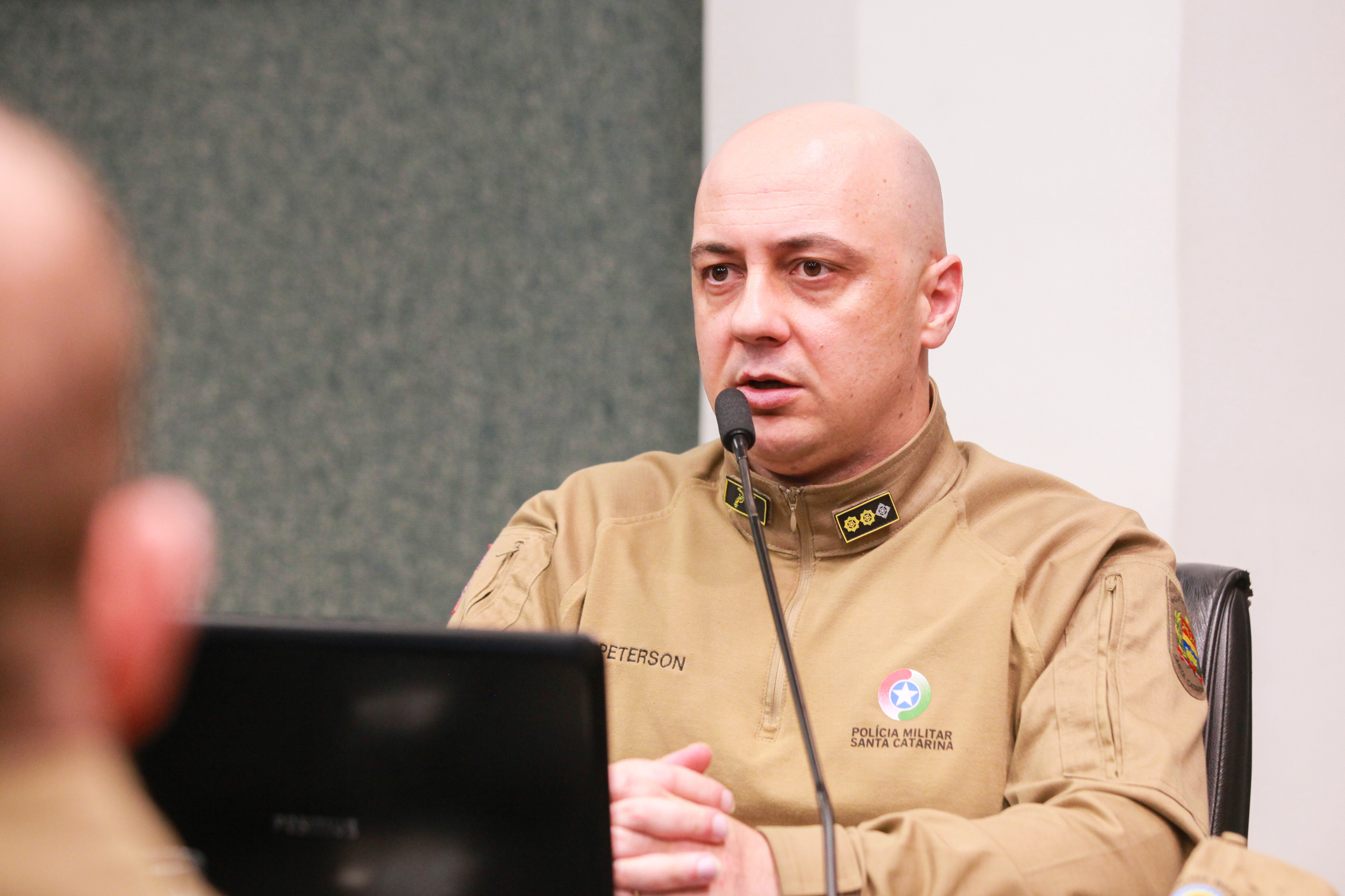 Tenente-coronel, Peterson do Livramento, diretor do Colégio Policial Militar Feliciano Nunes Pires.