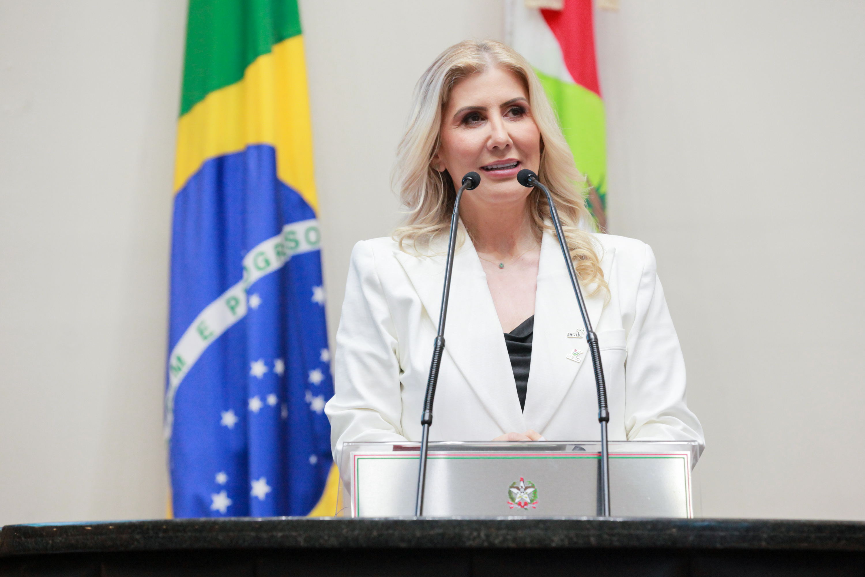 Luciane Ceretta- Reitora da UNESC e Presidente da ACAFE