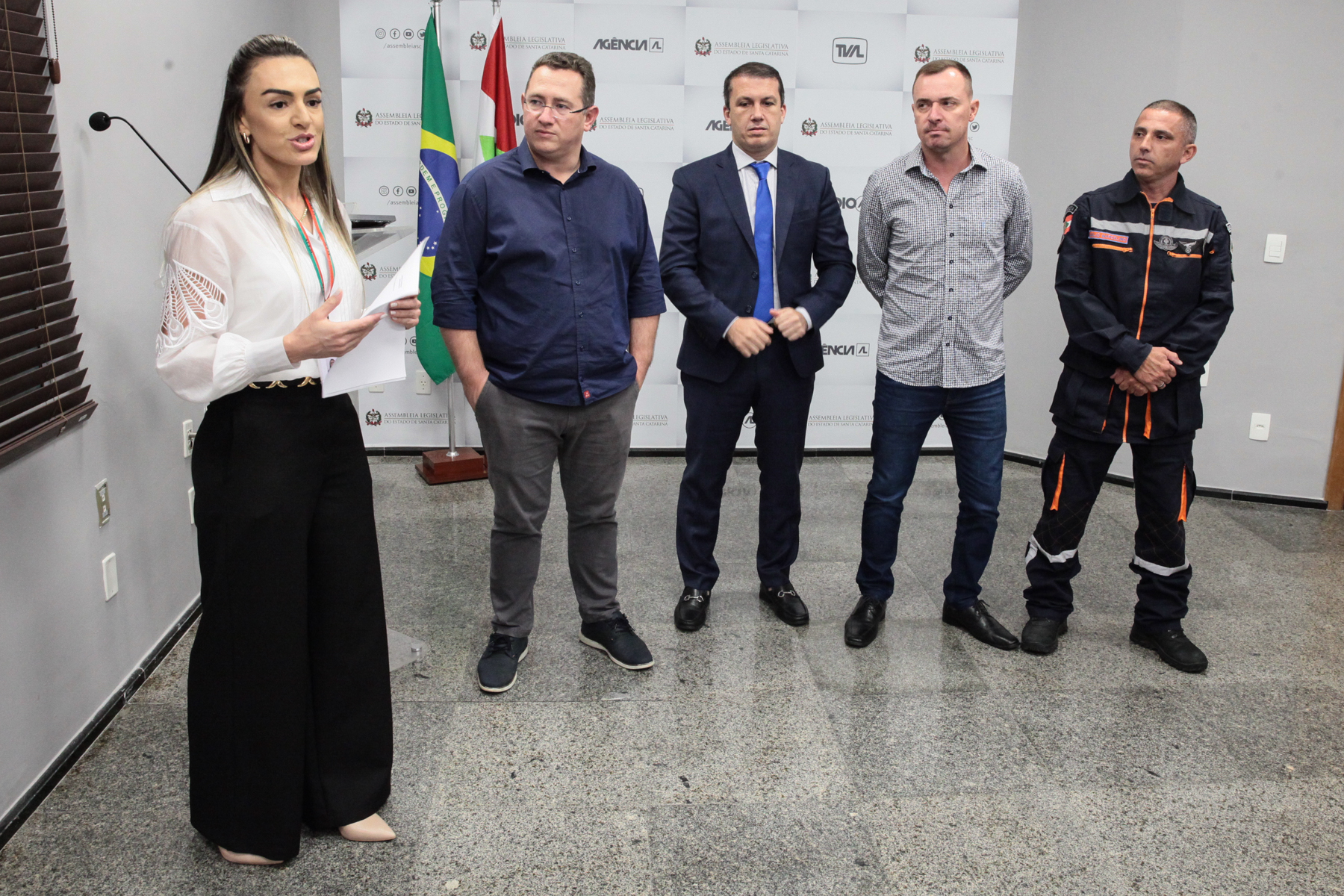 Entrega de Moção ao Prefeito de Palhoça