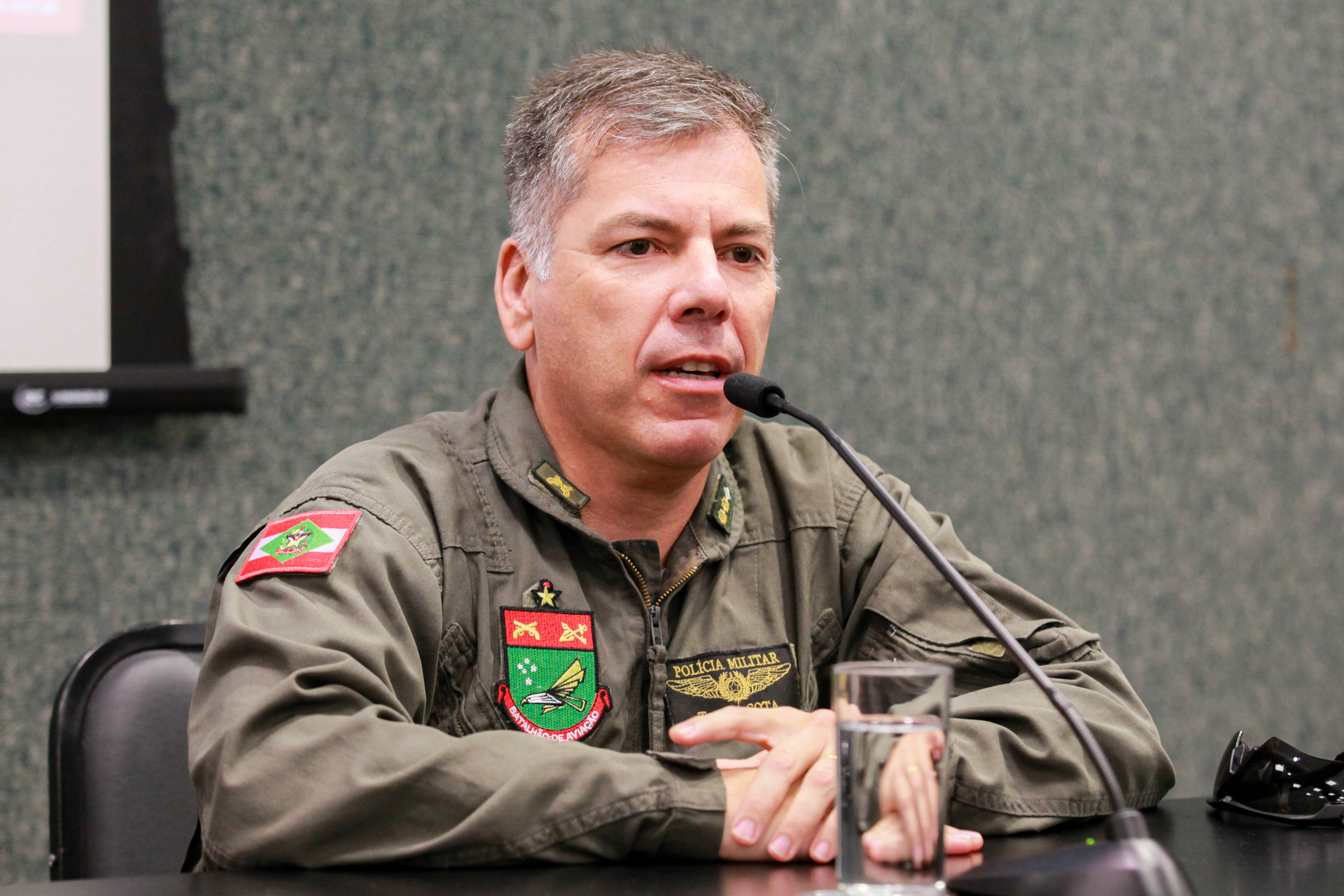 Subcomandante-Geral da PMSC, Coronel Alessandro José Machado.
